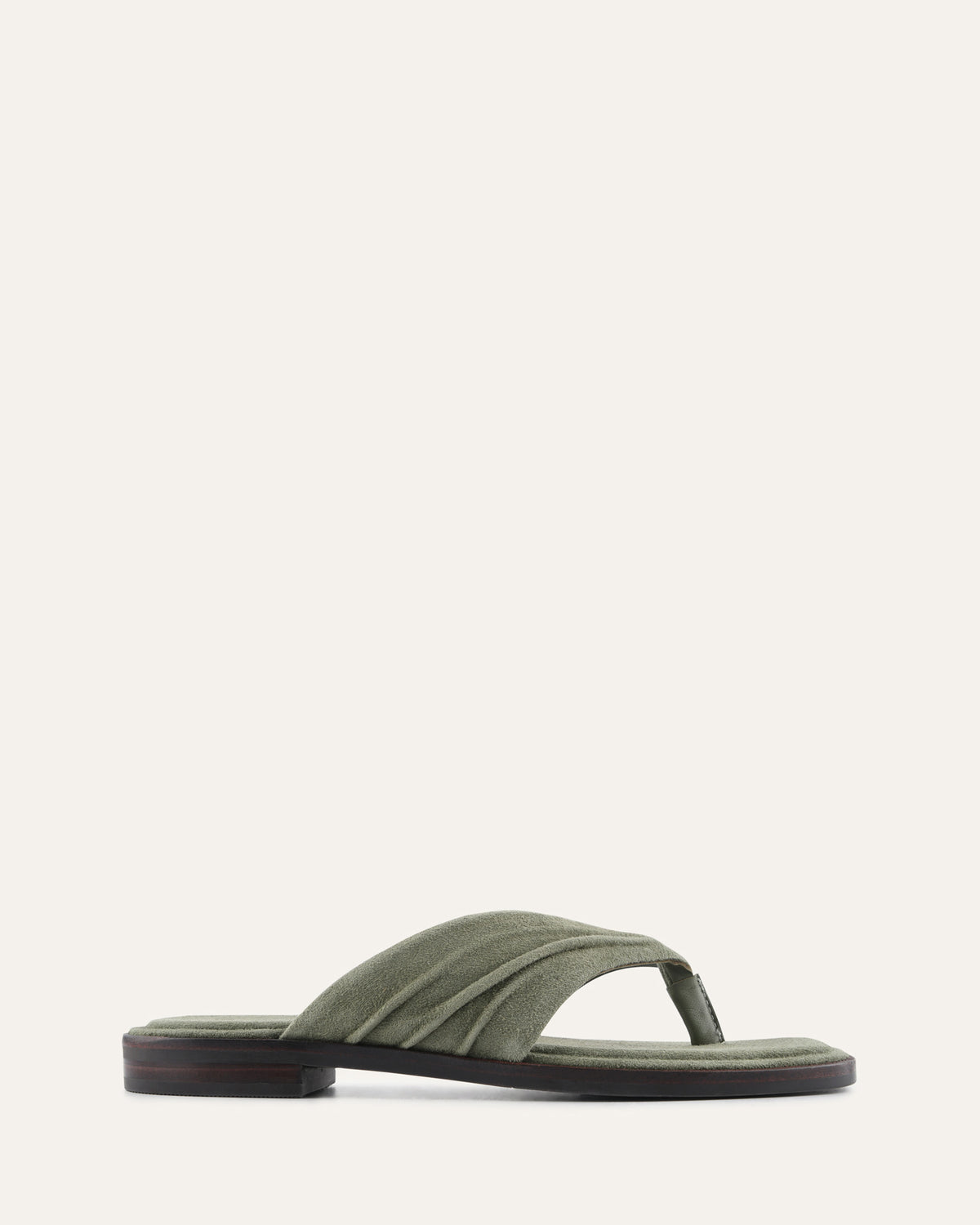 REGGIE FLAT SANDALS SAGE SUEDE
