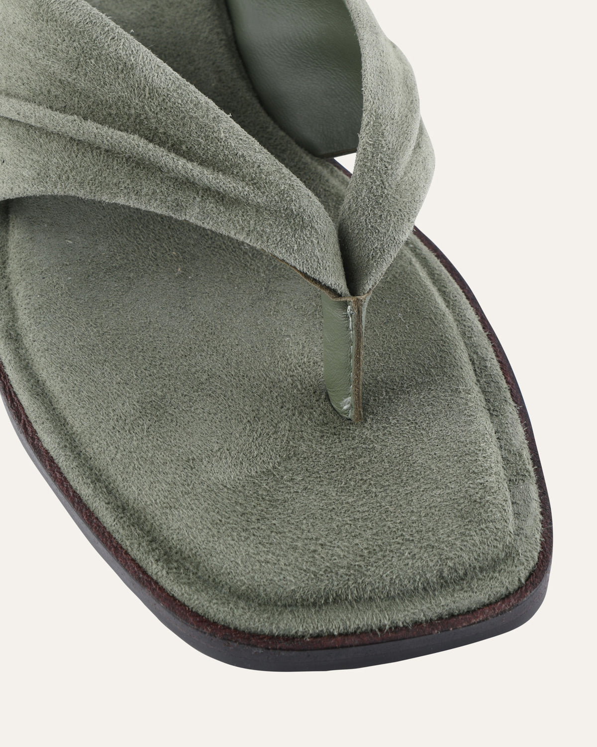 REGGIE FLAT SANDALS SAGE SUEDE