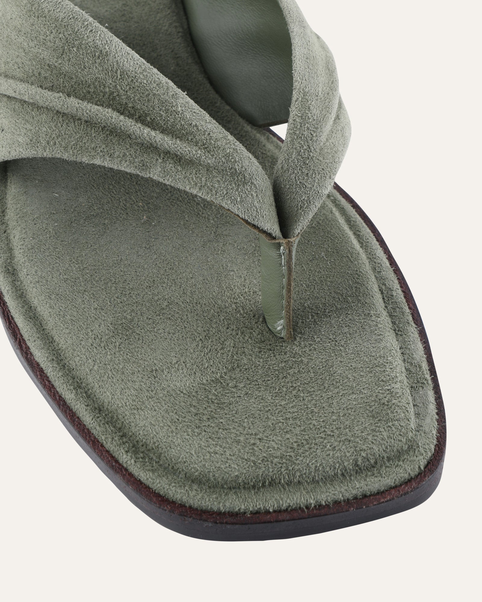 REGGIE FLAT SANDALS SAGE SUEDE image