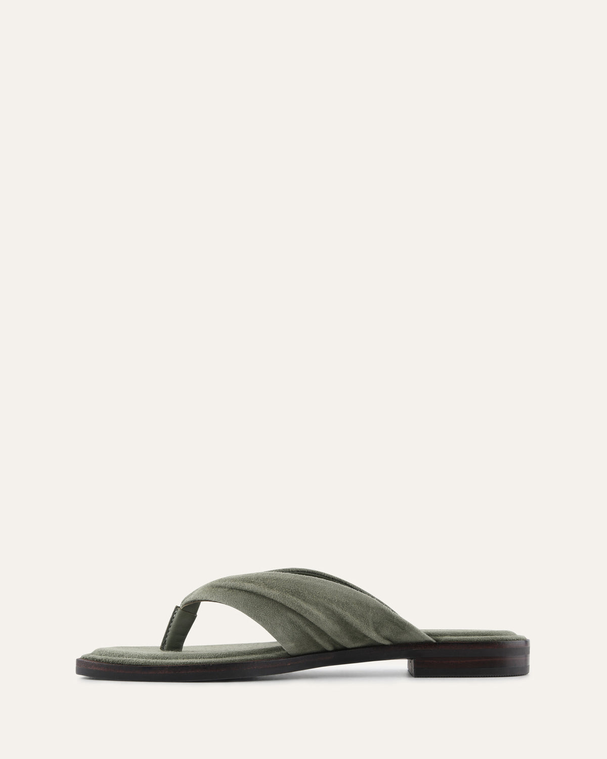 REGGIE FLAT SANDALS SAGE SUEDE