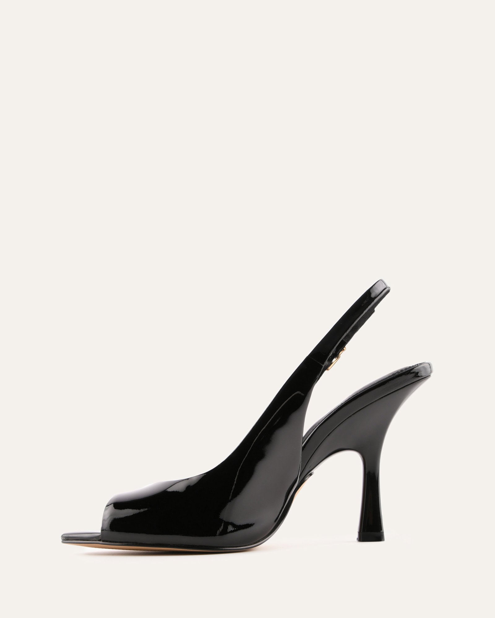 RHODA HIGH HEEL SANDALS BLACK PATENT image