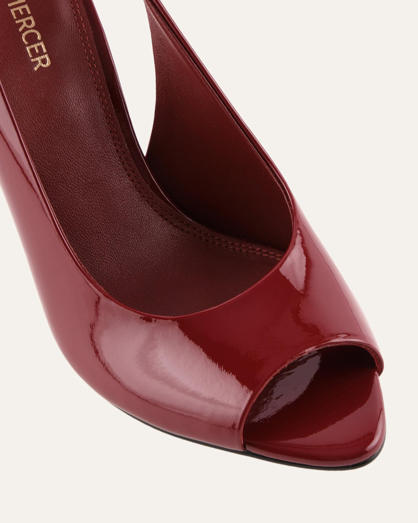 RHODA HIGH HEEL SANDALS RUBY RED PATENT image