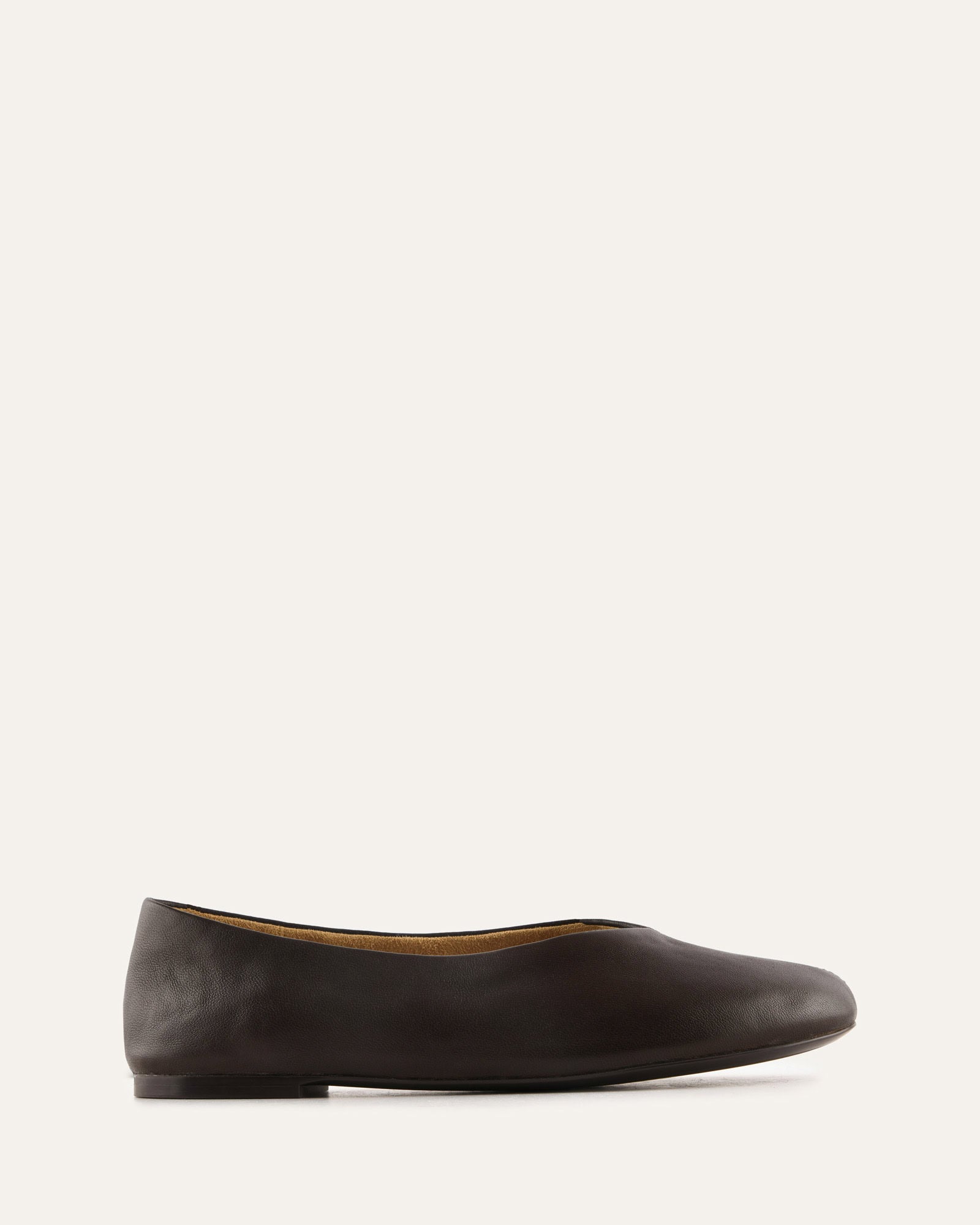 RHODE CASUAL FLATS BITTER CHOC LEATHER image