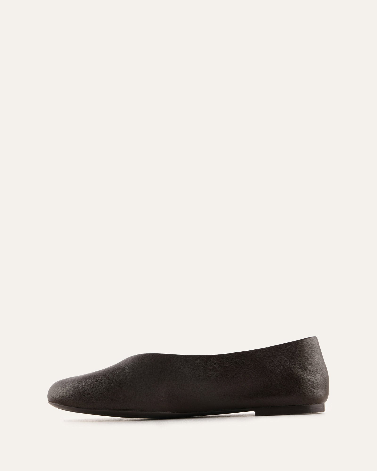 RHODE CASUAL FLATS BITTER CHOC LEATHER image