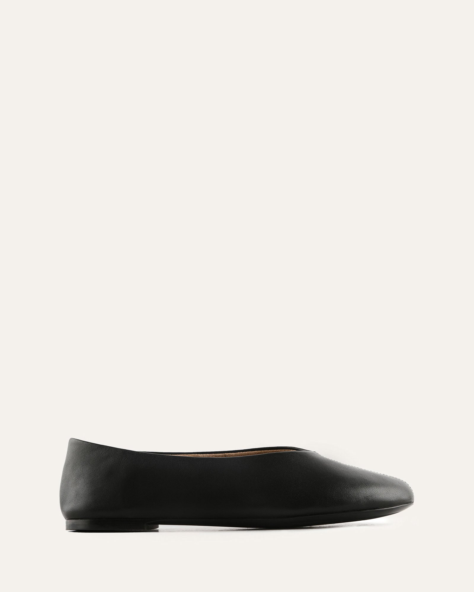 RHODE CASUAL FLATS BLACK LEATHER image