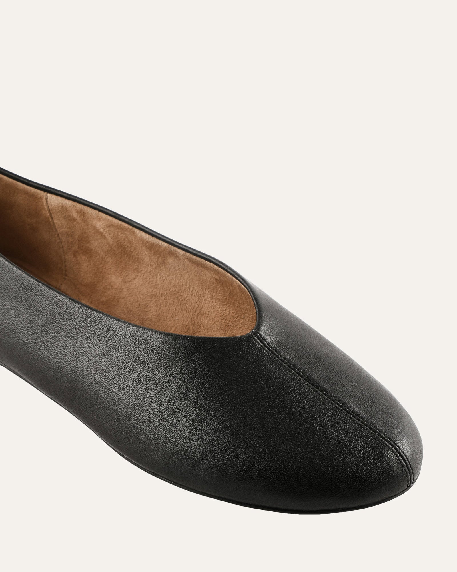 RHODE CASUAL FLATS BLACK LEATHER image