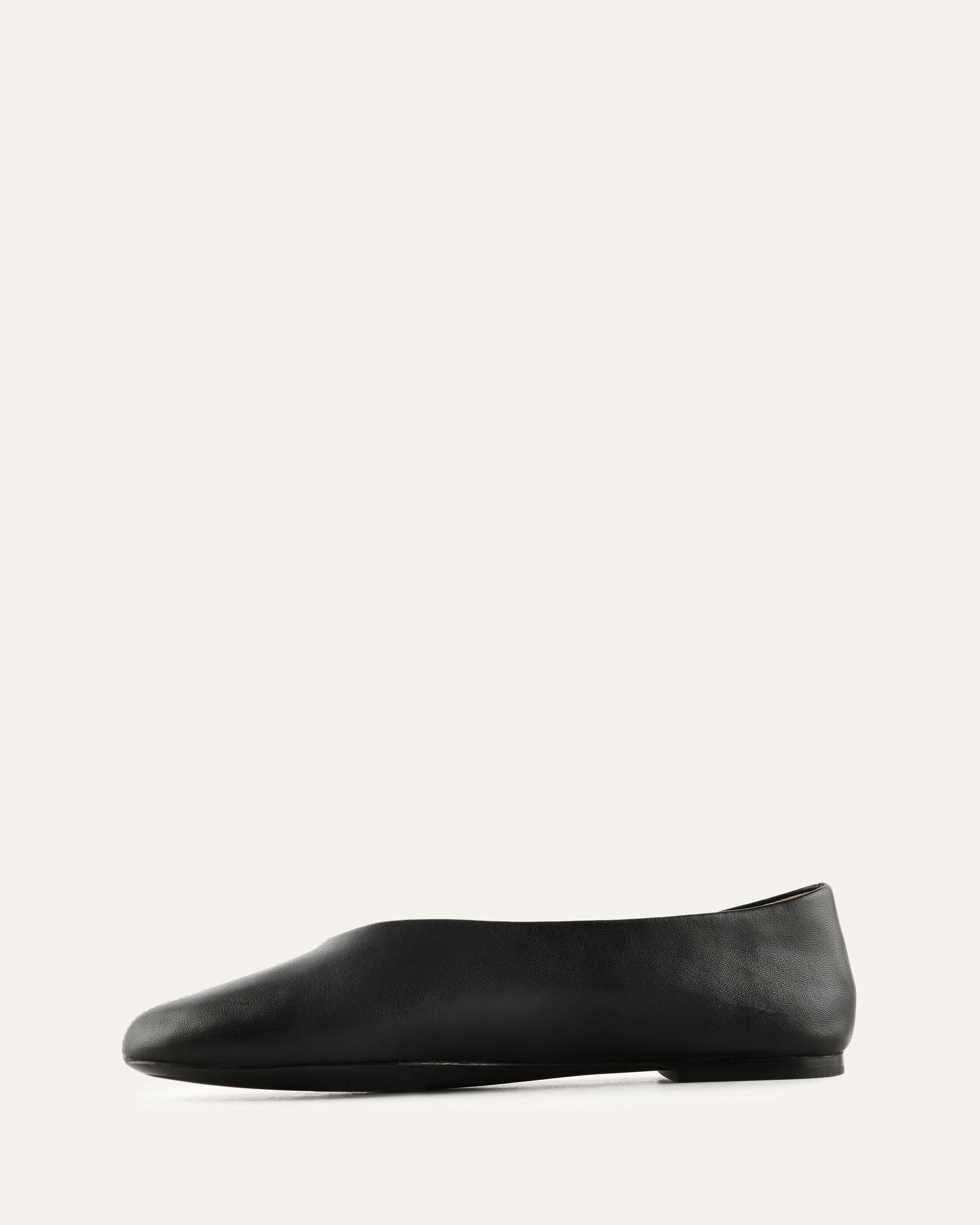 RHODE CASUAL FLATS BLACK LEATHER image