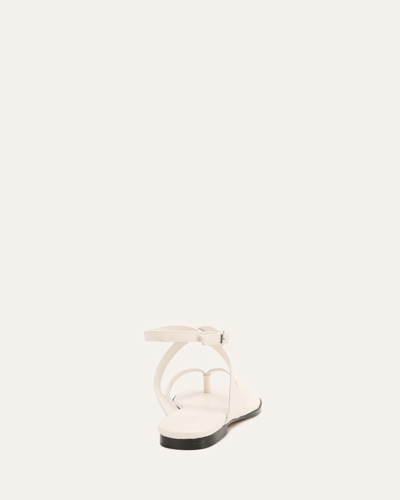 RICHIE FLAT SANDALS ANTIQUE WHITE LEATHER image