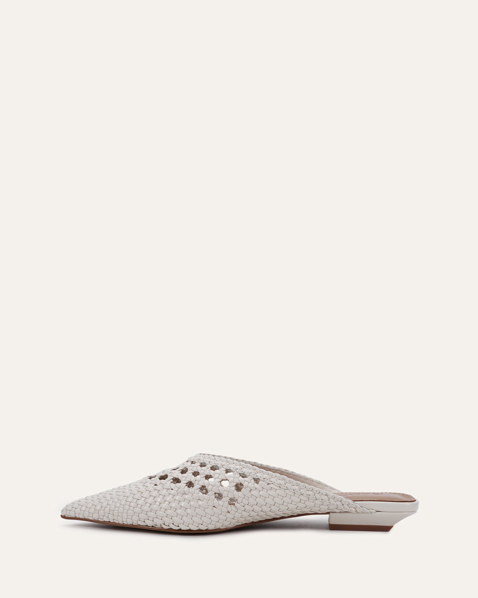 ROBINSON DRESS FLATS ANTIQUE WHITE LEATHER image