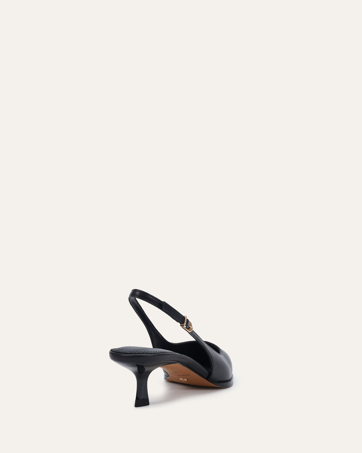 ROMEO LOW HEELS BLACK LEATHER
