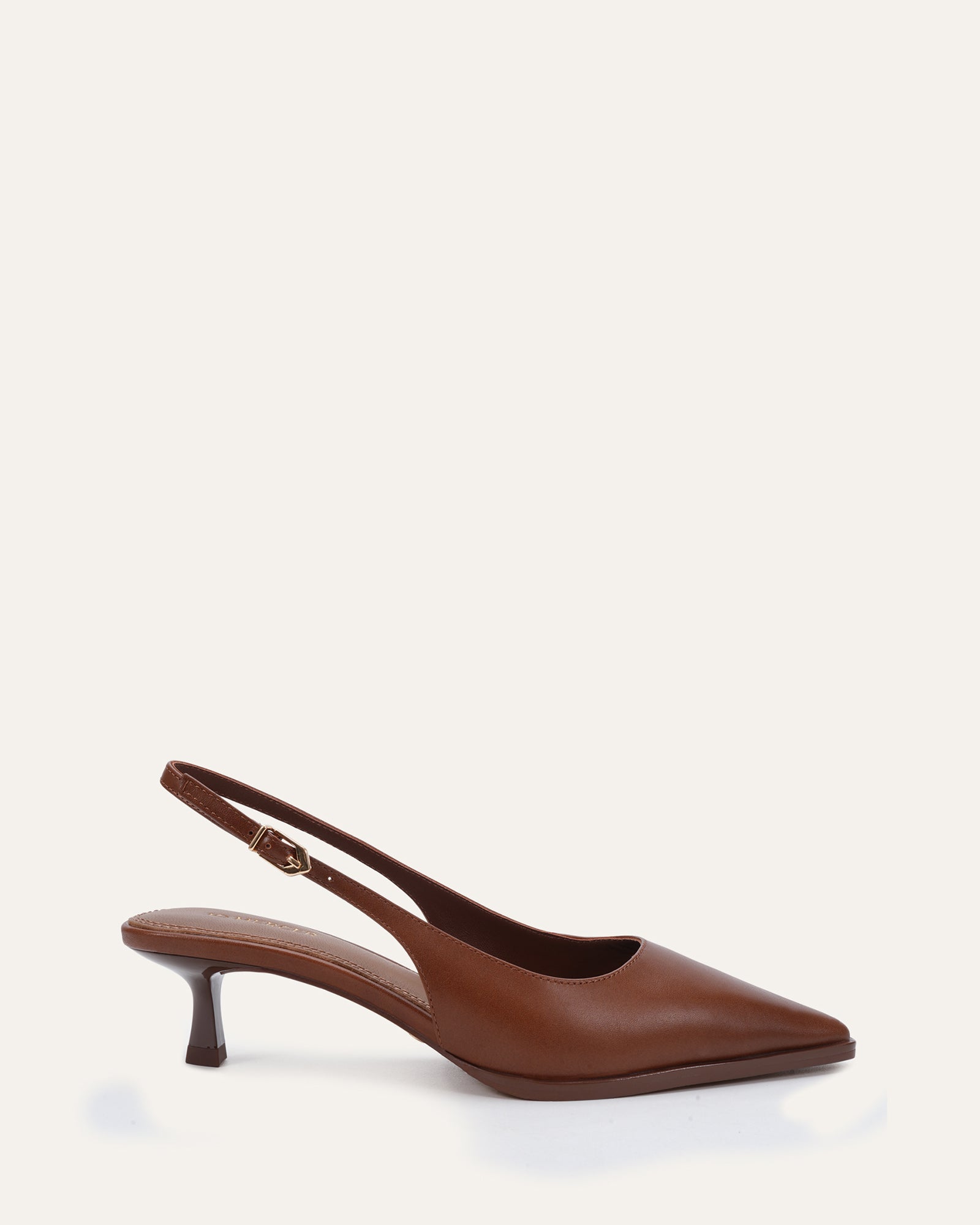 ROMEO LOW HEELS PECAN LEATHER image