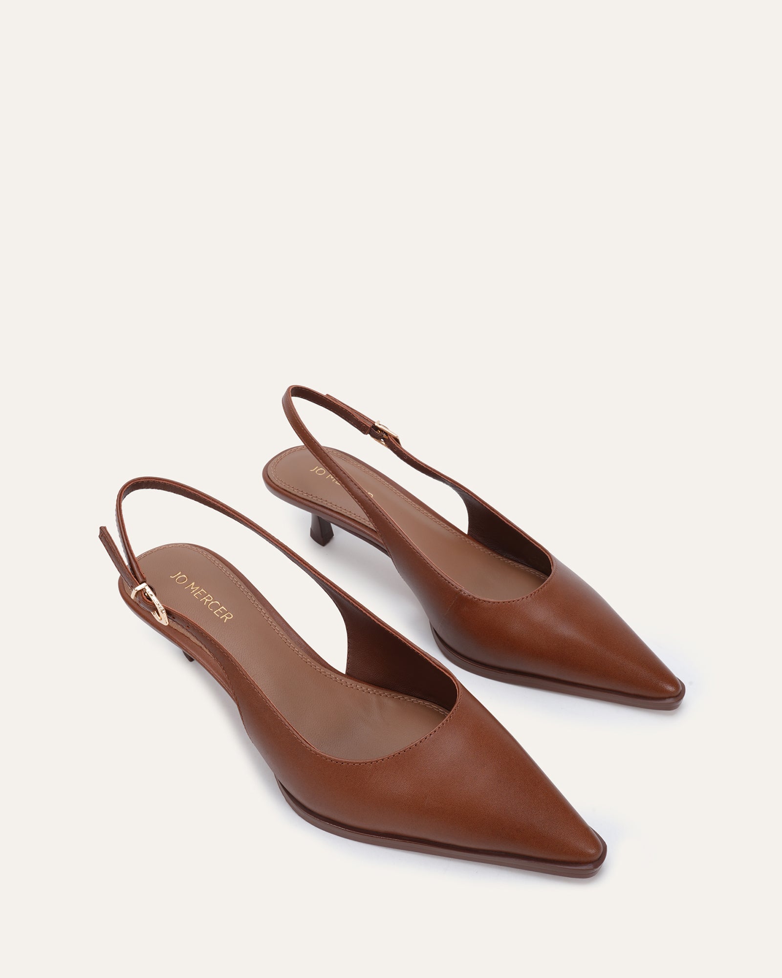 ROMEO LOW HEELS PECAN LEATHER