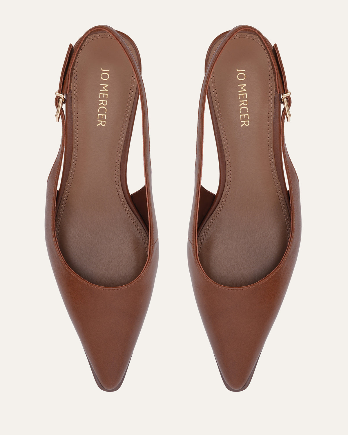 ROMEO LOW HEELS PECAN LEATHER