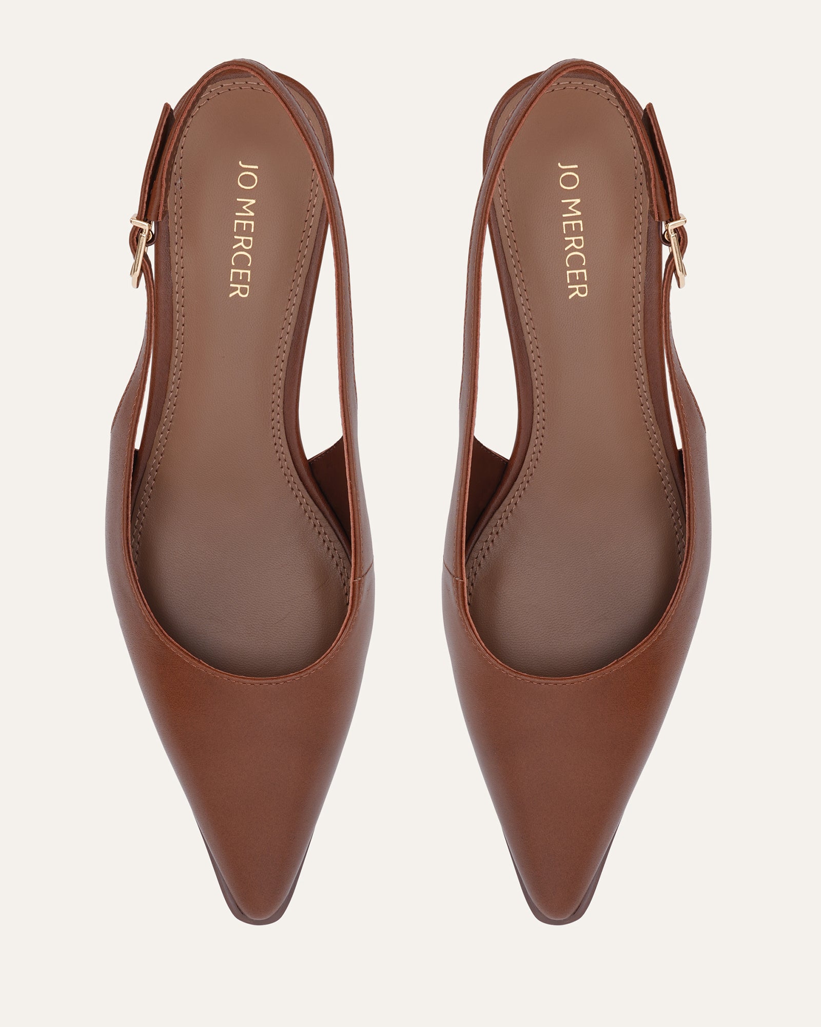 ROMEO LOW HEELS PECAN LEATHER image