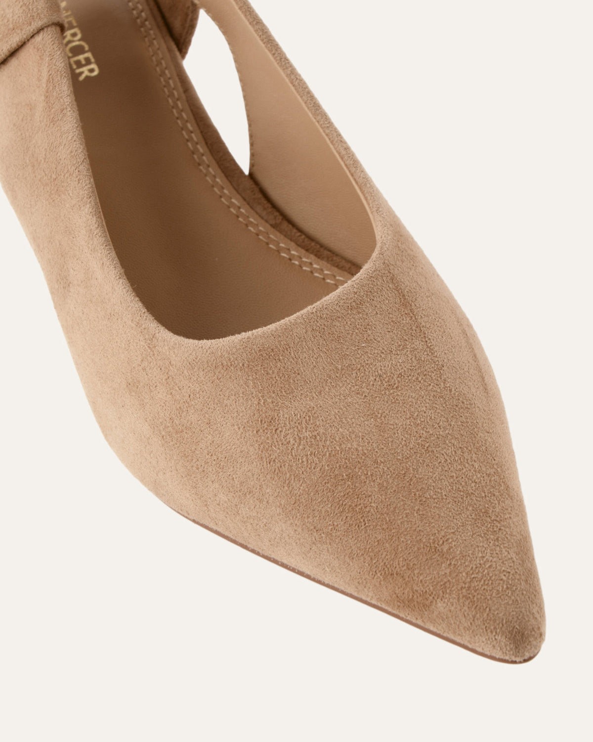 ROSA LOW HEELS LATTE SUEDE