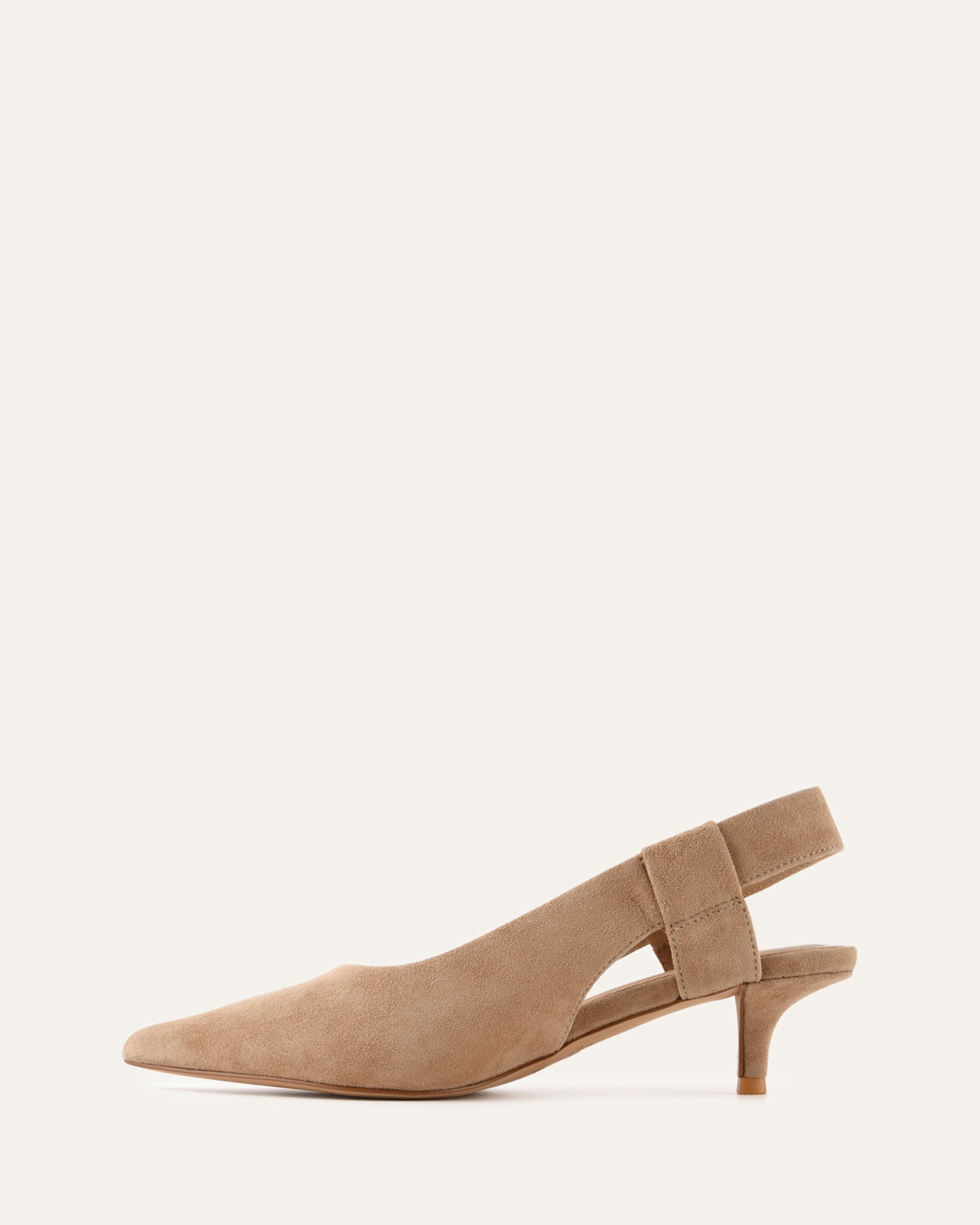 ROSA LOW HEELS LATTE SUEDE image