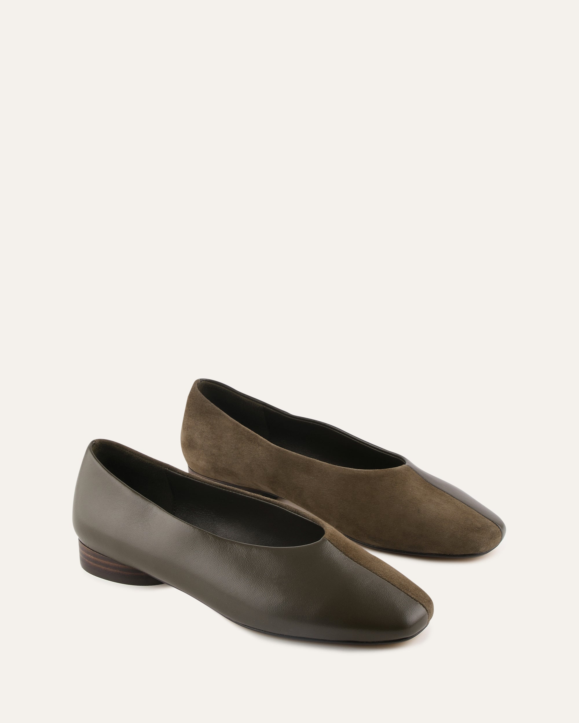 ROXY DRESS FLATS DARK OLIVE MULTI image