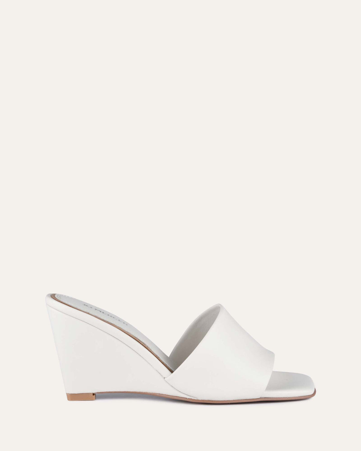 ROZELLE HIGH HEEL SANDALS WHITE LEATHER