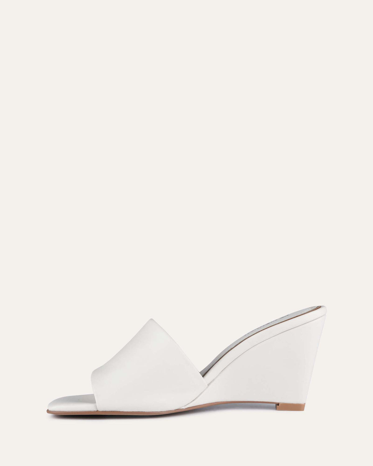 ROZELLE HIGH HEEL SANDALS WHITE LEATHER