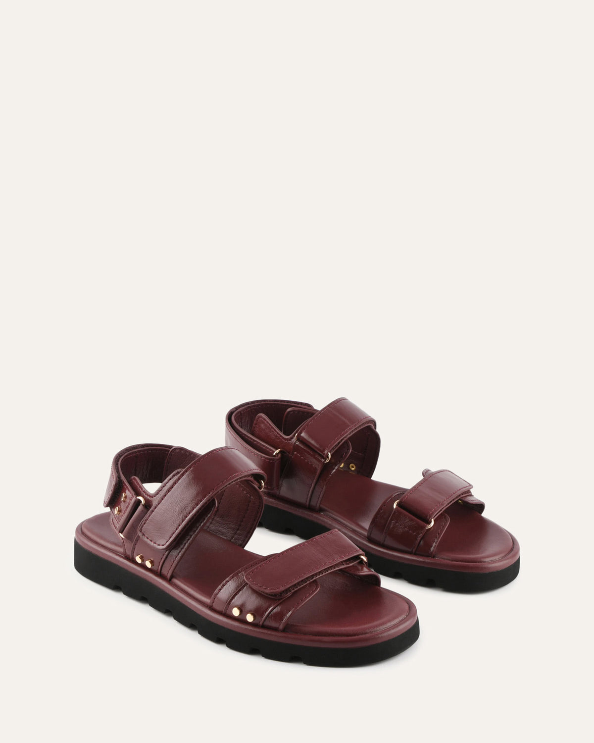 RUFUS FLAT SANDALS MULBERRY LEATHER