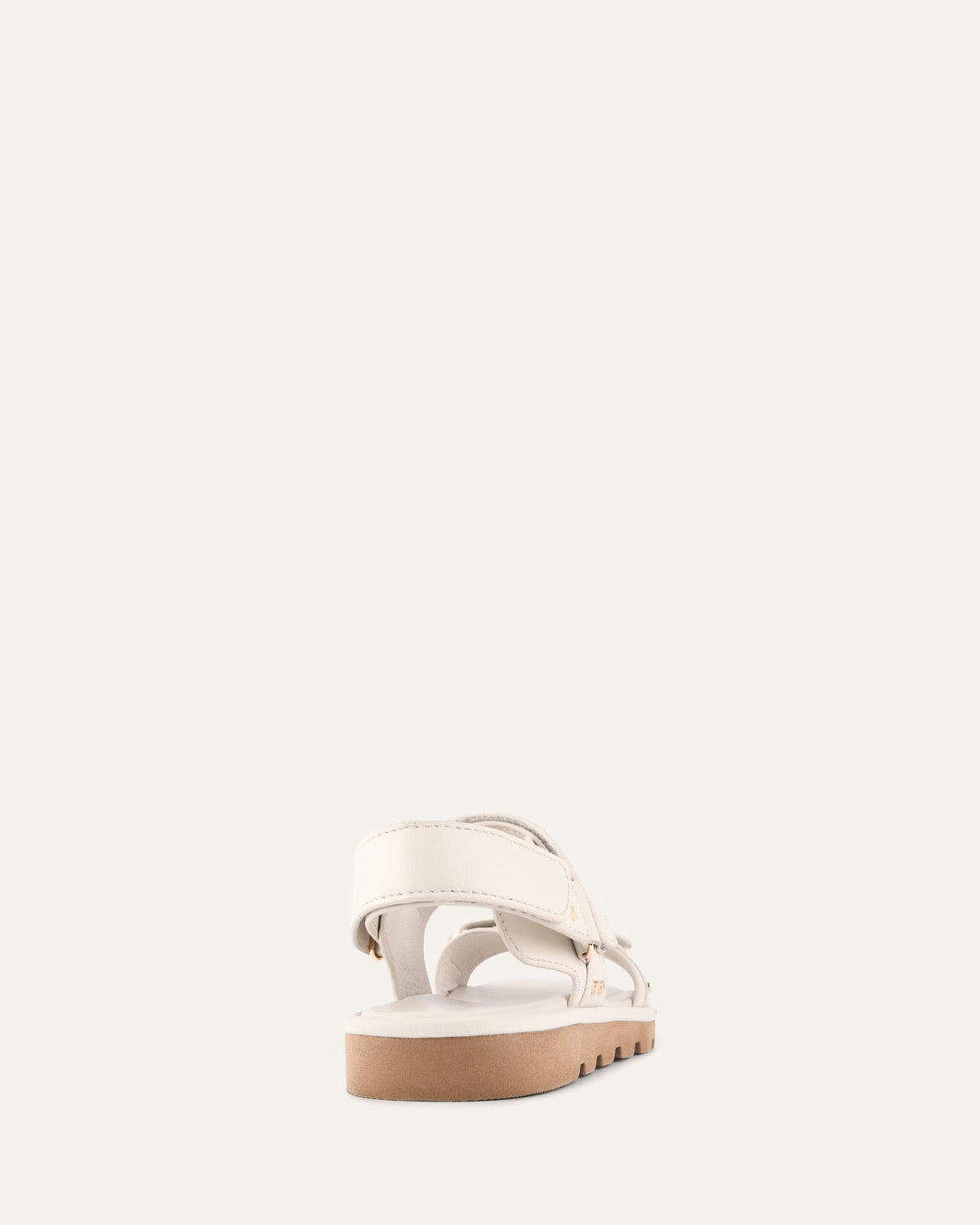 RUFUS FLAT SANDALS OFF WHITE LEATHER
