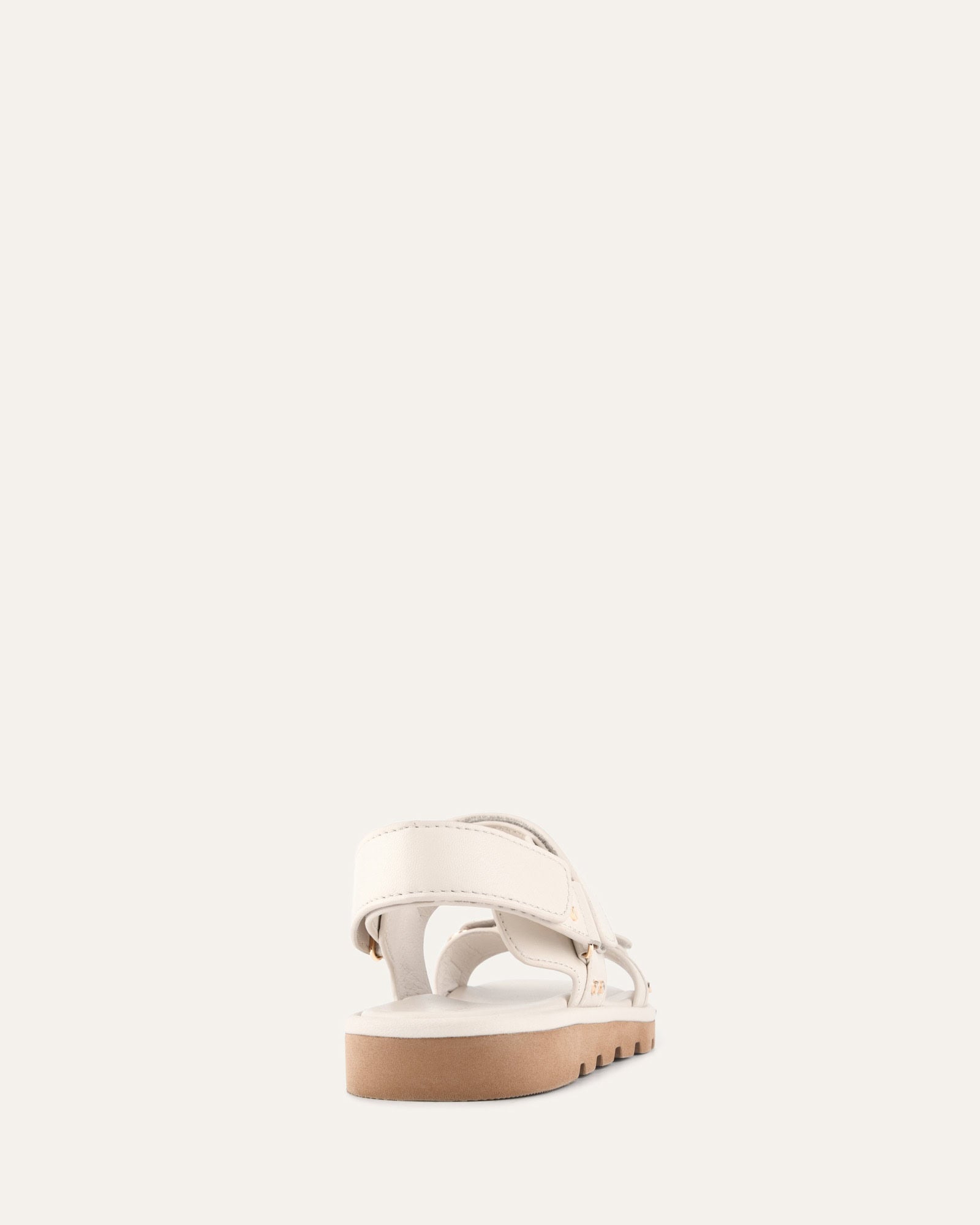 RUFUS FLAT SANDALS OFF WHITE LEATHER image