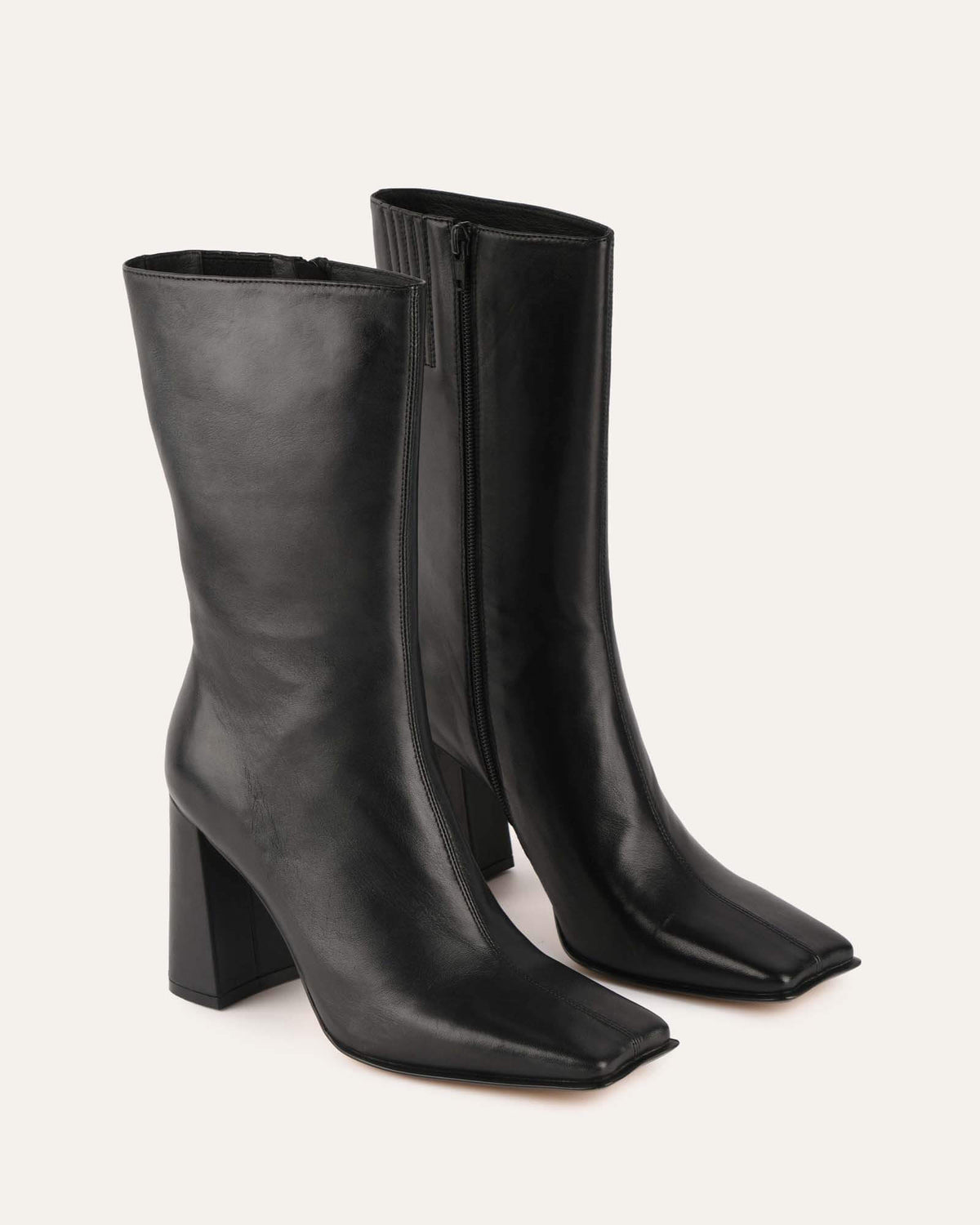 RUSH CALF BOOTS BLACK LEATHER