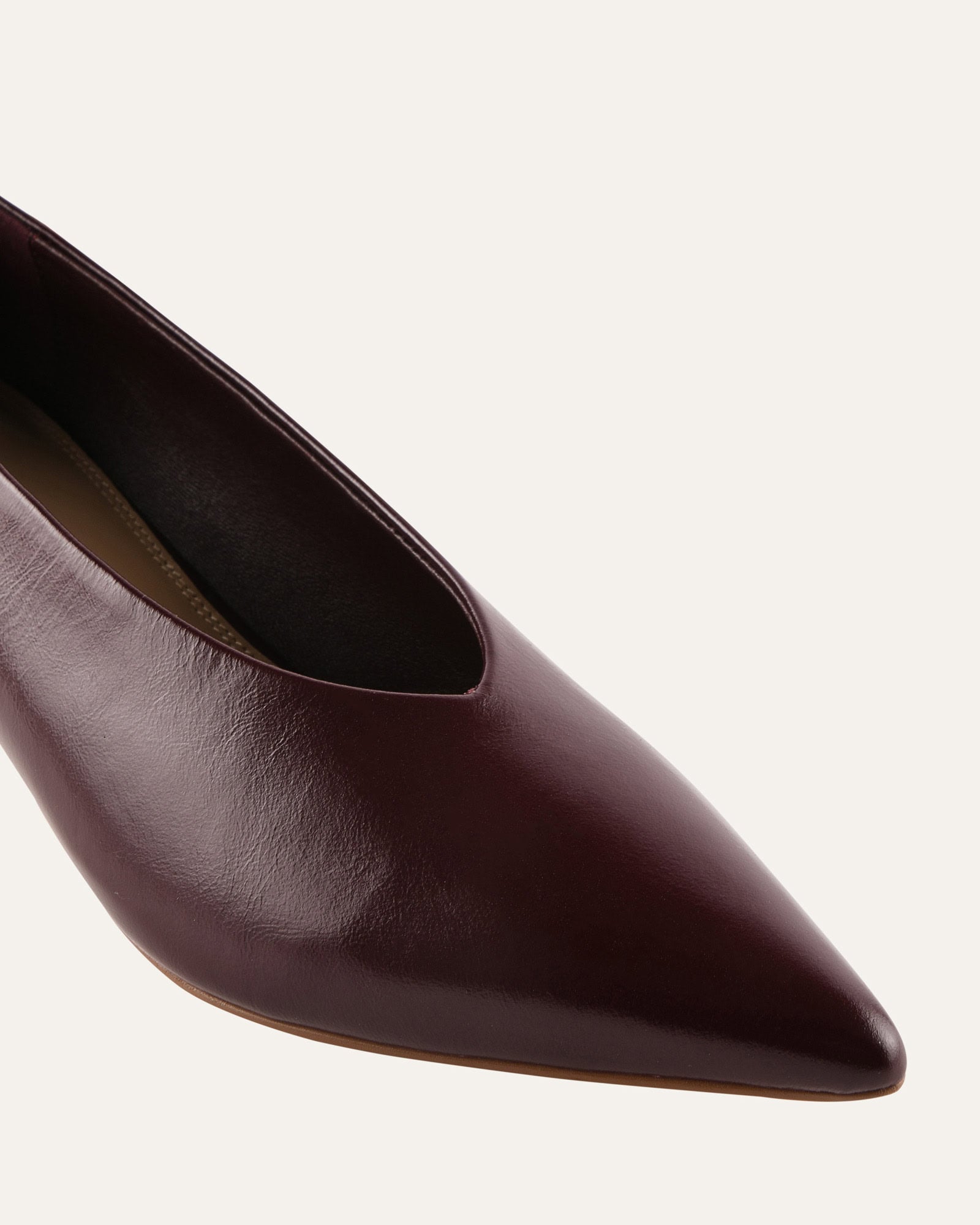 RUSK LOW HEELS MERLOT LEATHER image
