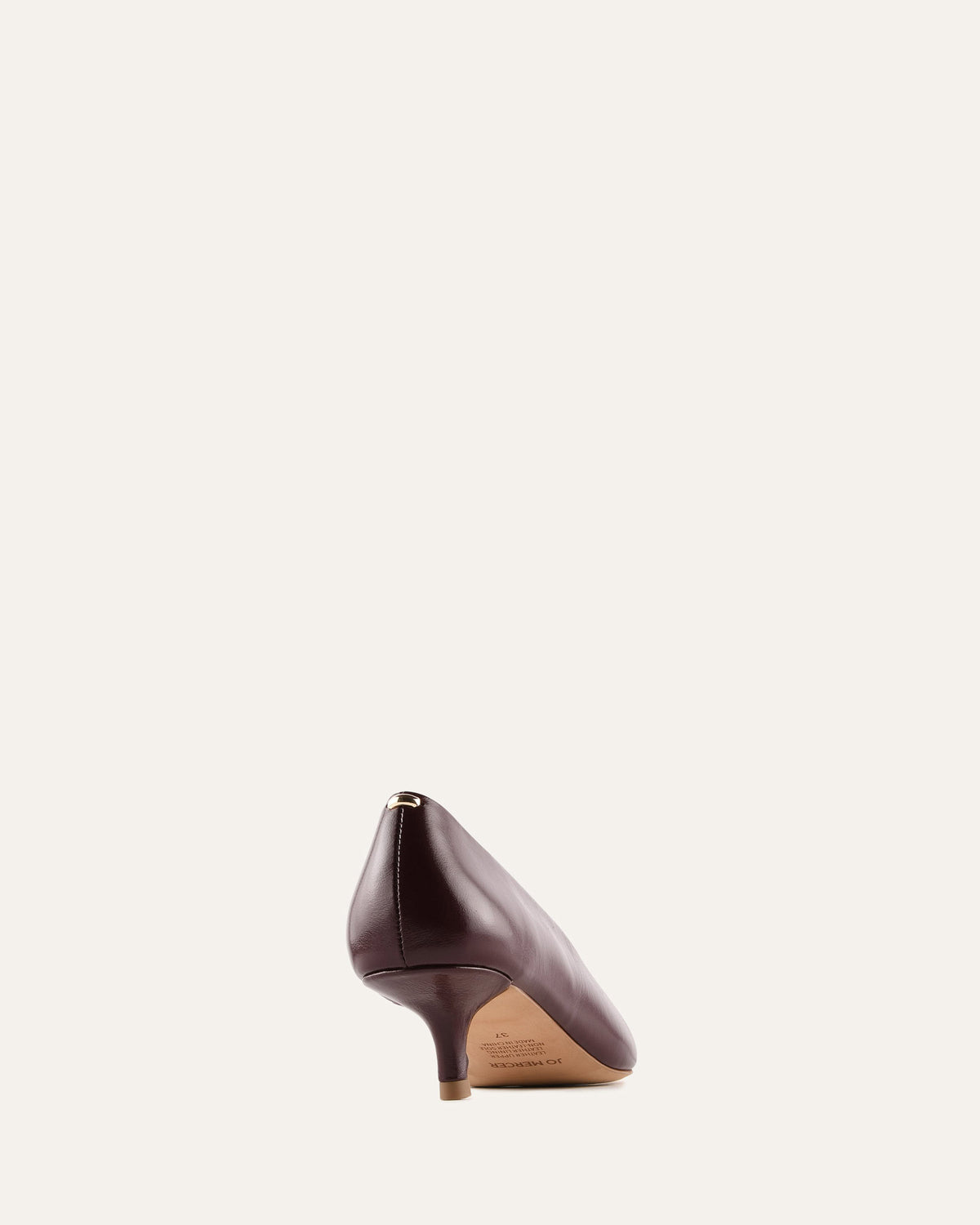 Brown shoe on a white background
