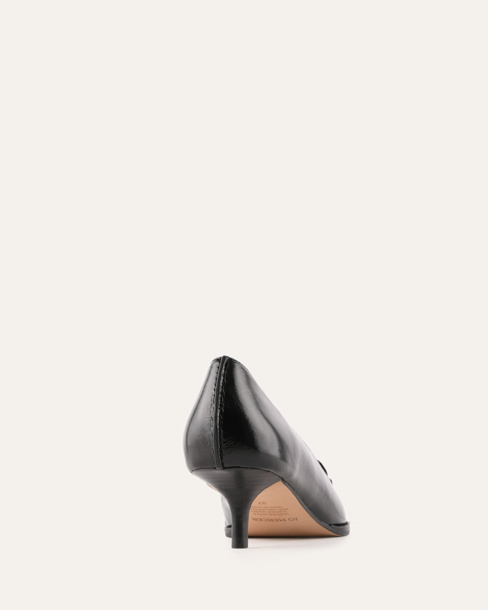 RUTH LOW HEELS BLACK LEATHER image