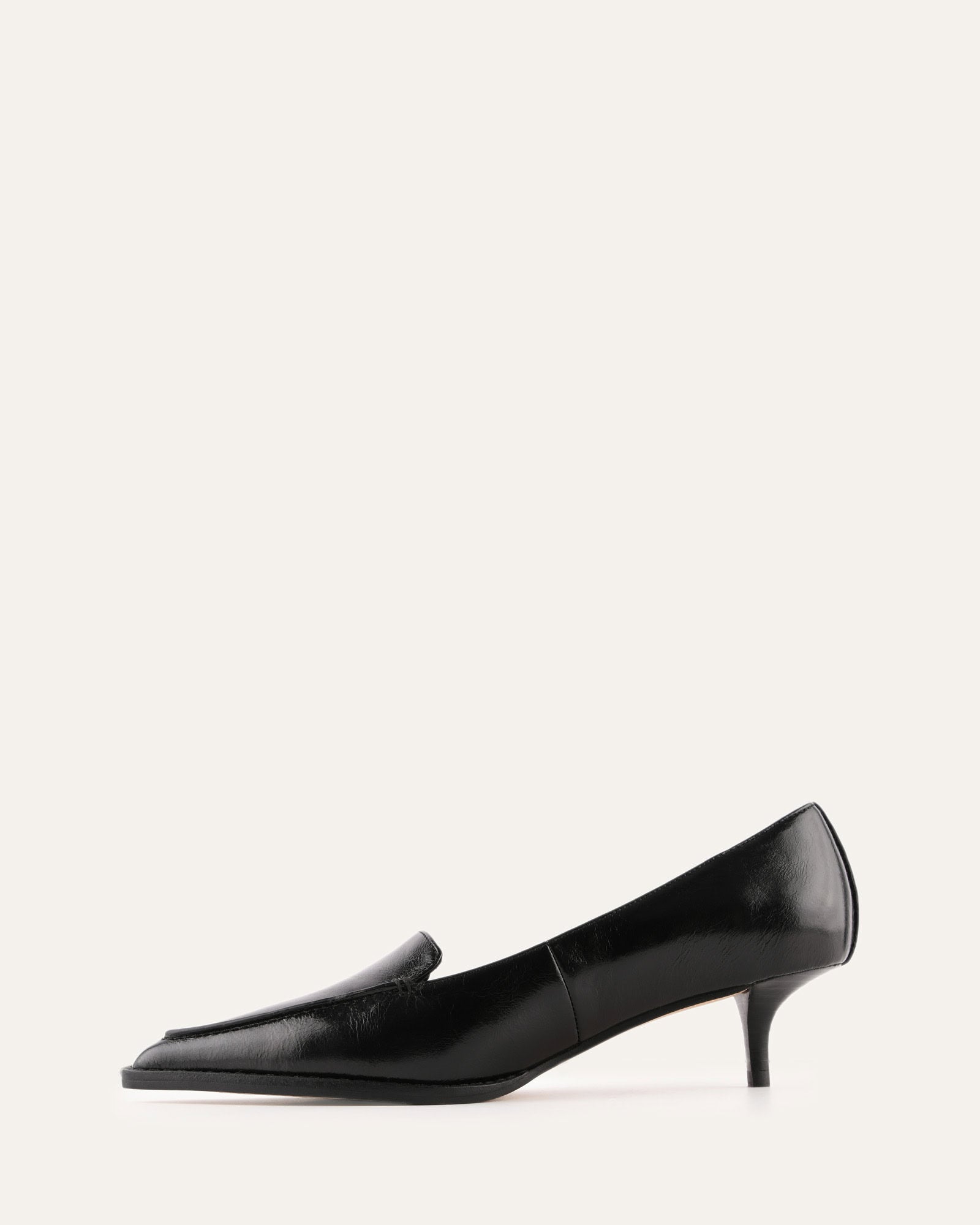 RUTH LOW HEELS BLACK LEATHER image