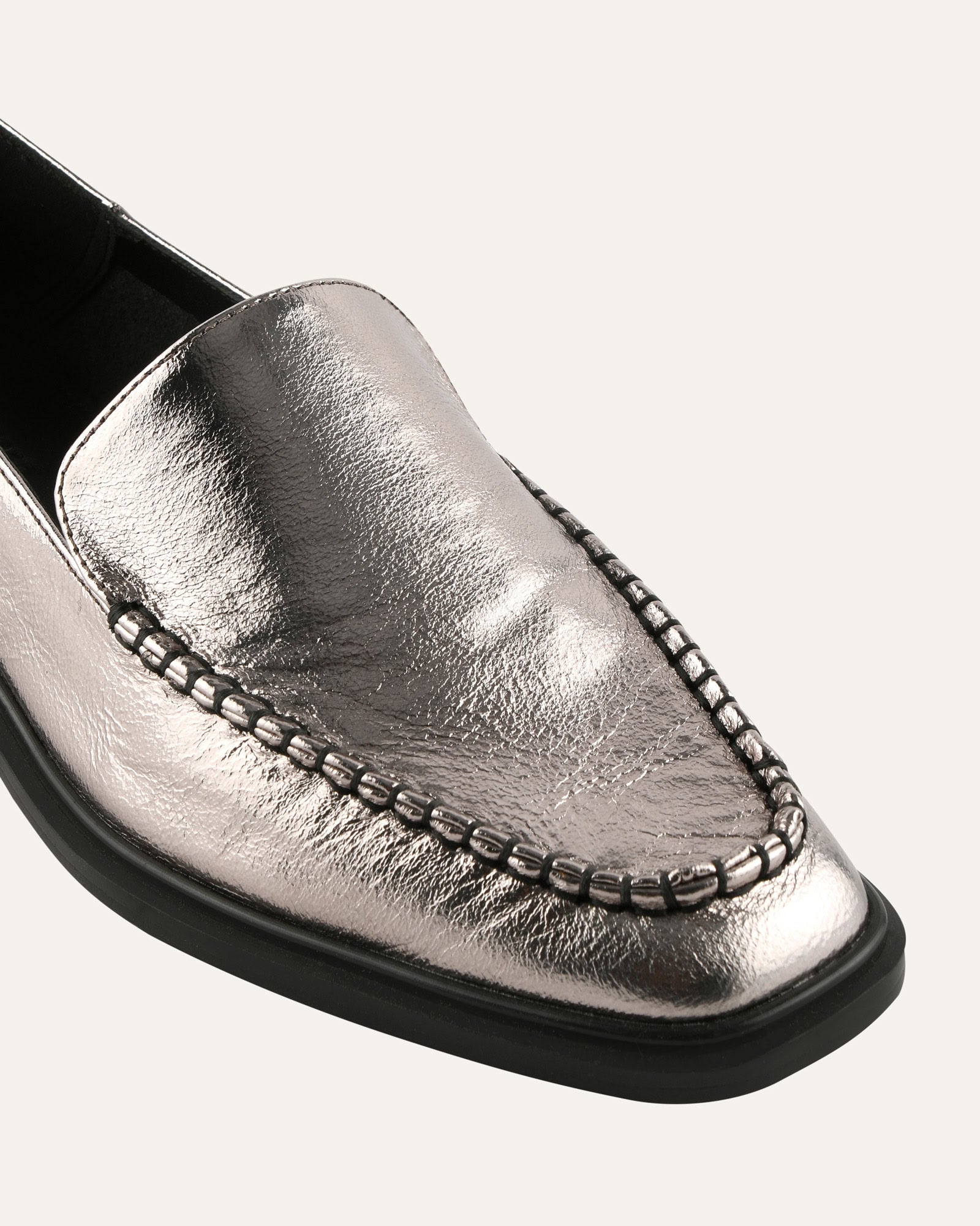 RYAN LOAFERS GUNMETAL LEATHER image