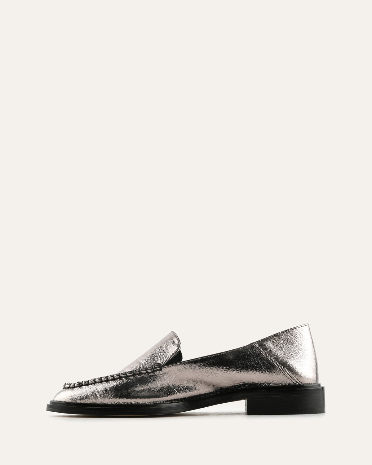 RYAN LOAFERS GUNMETAL LEATHER
