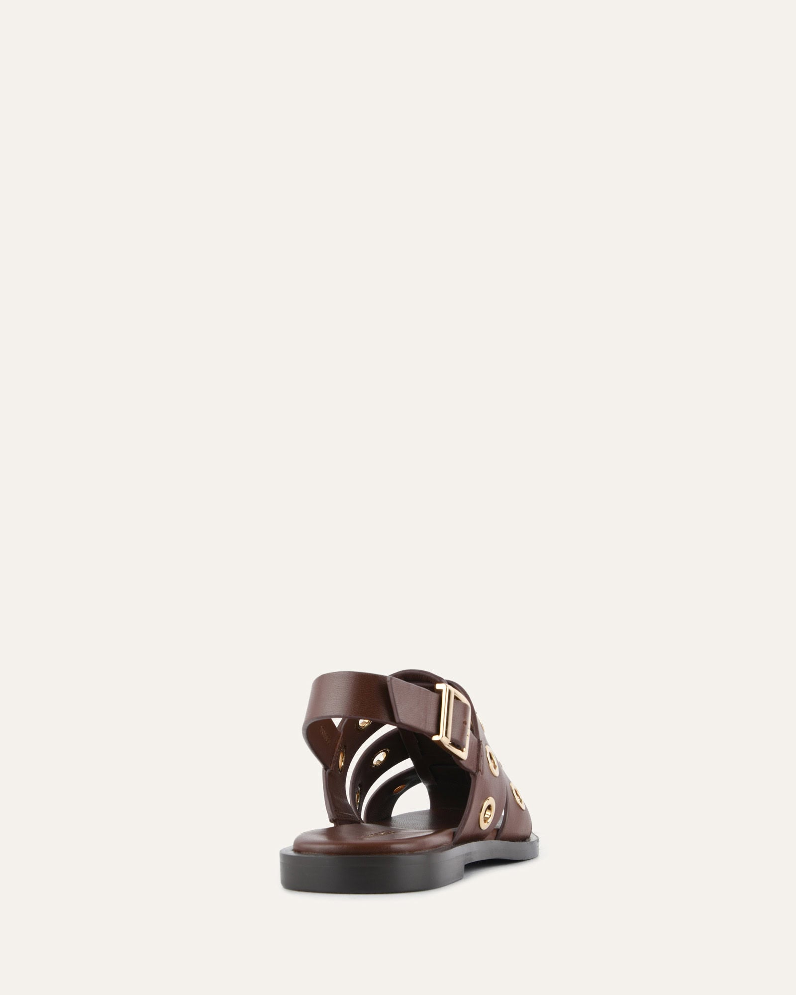 SAFFI FLAT SANDALS PECAN LEATHER image