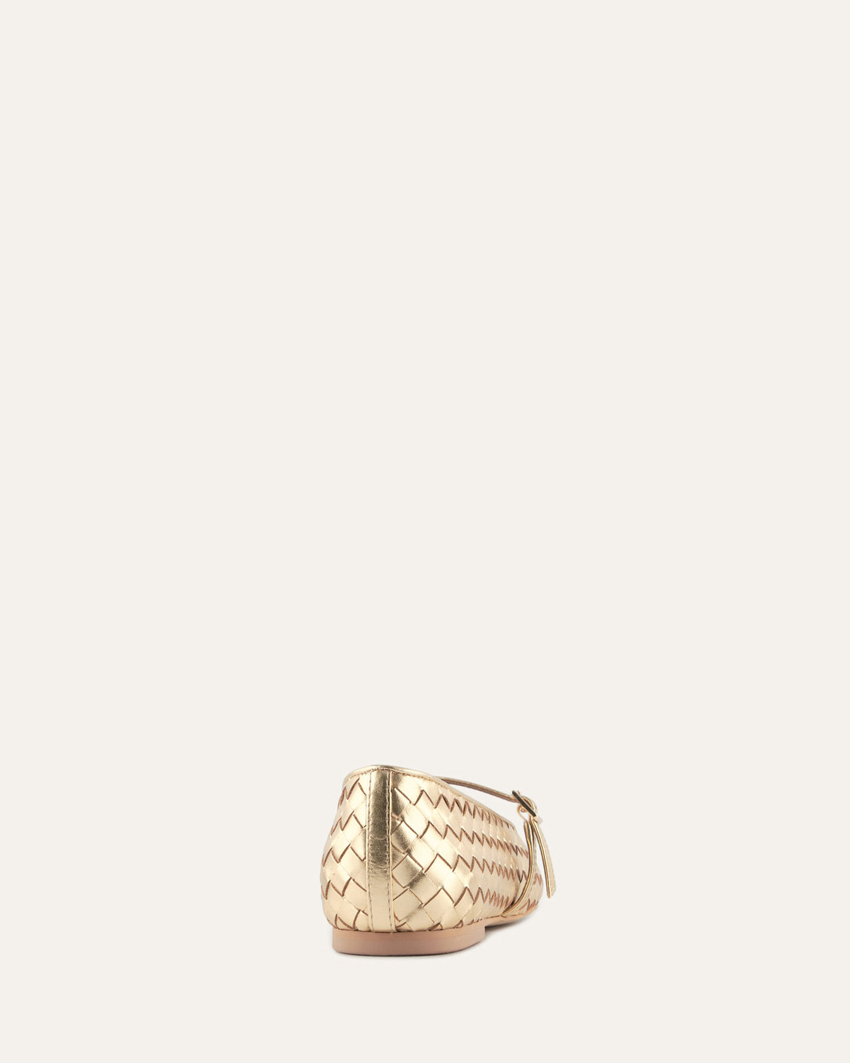 SAILOR BALLET FLATS GOLD LEATHER