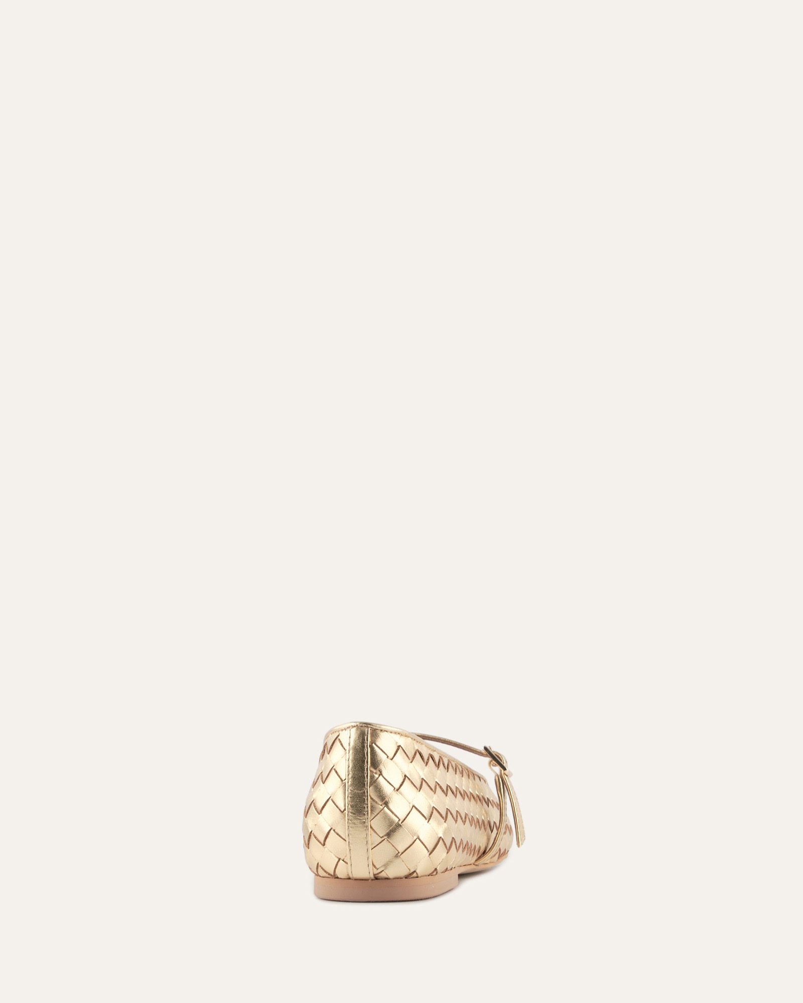 SAILOR BALLET FLATS GOLD LEATHER image