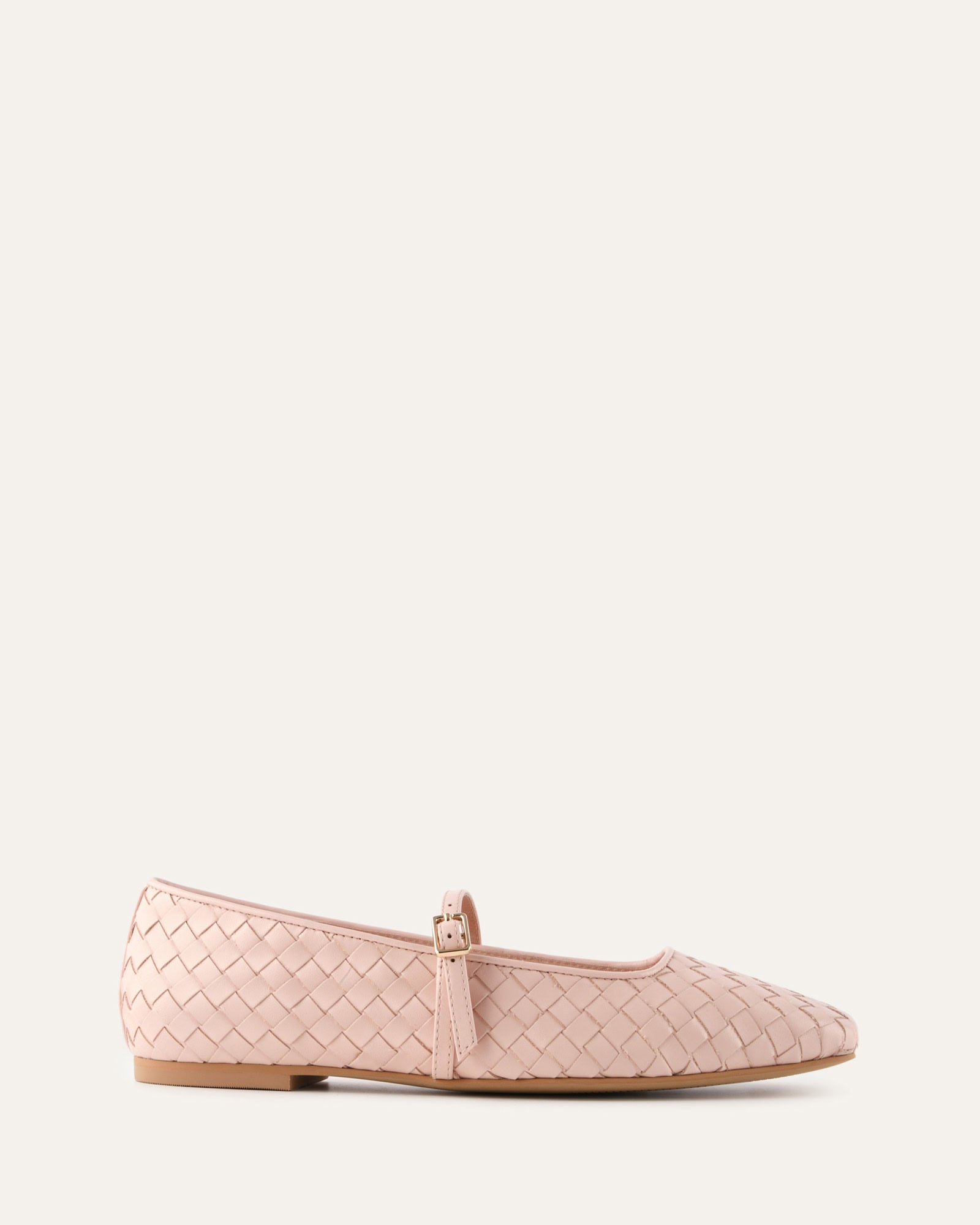 SAILOR BALLET FLATS PALE PINK LEATHER image