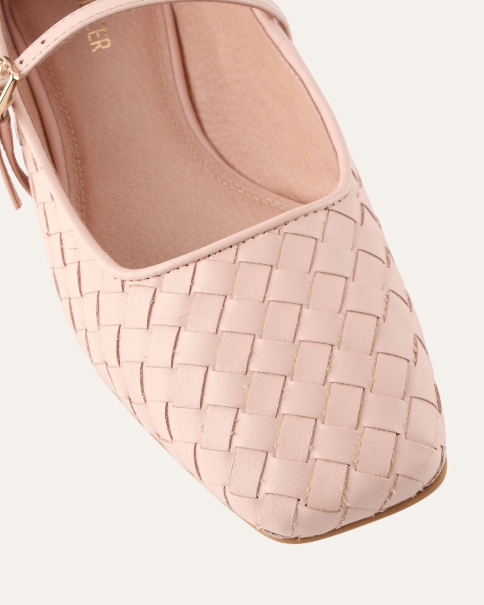 SAILOR BALLET FLATS PALE PINK LEATHER image