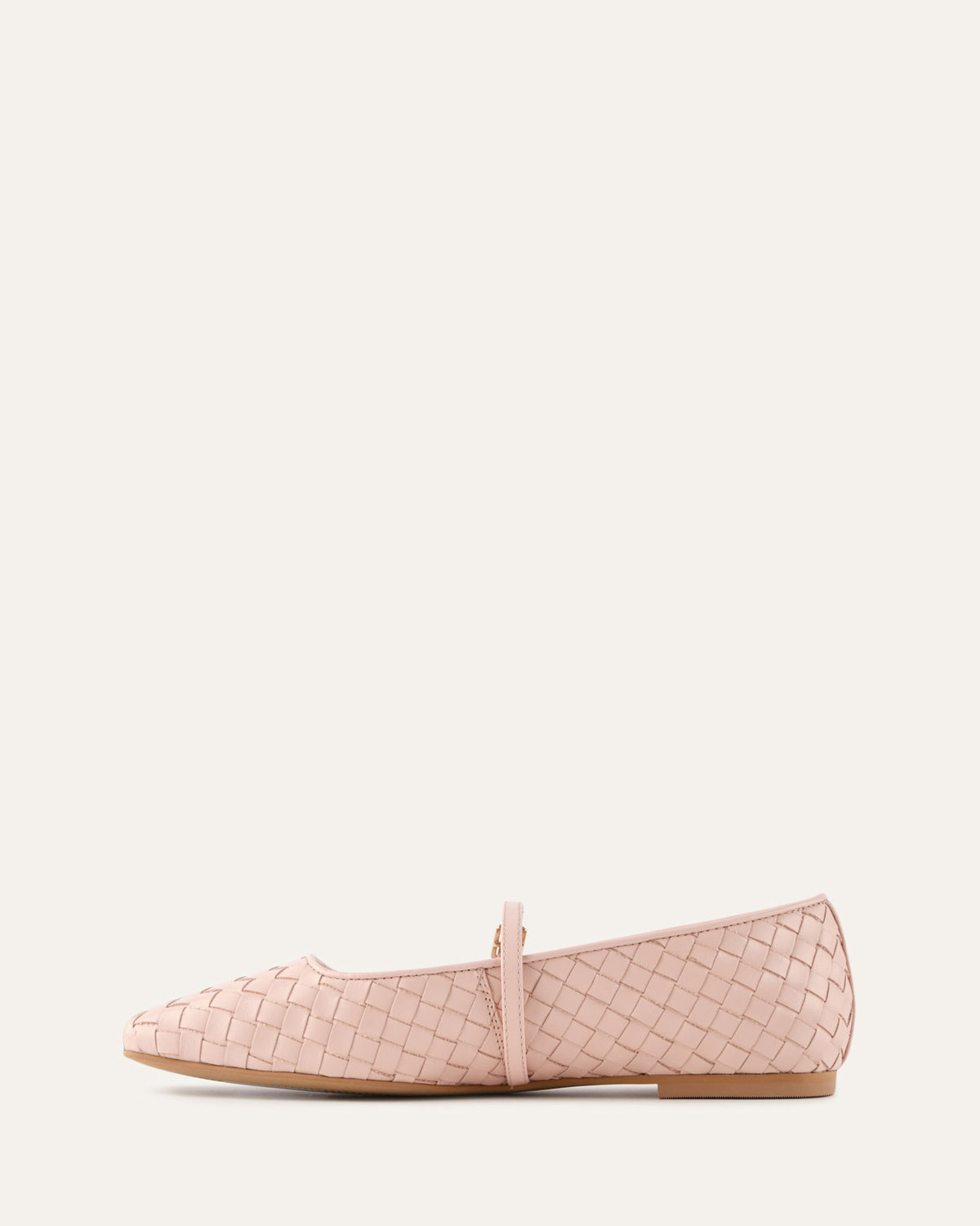 SAILOR BALLET FLATS PALE PINK LEATHER