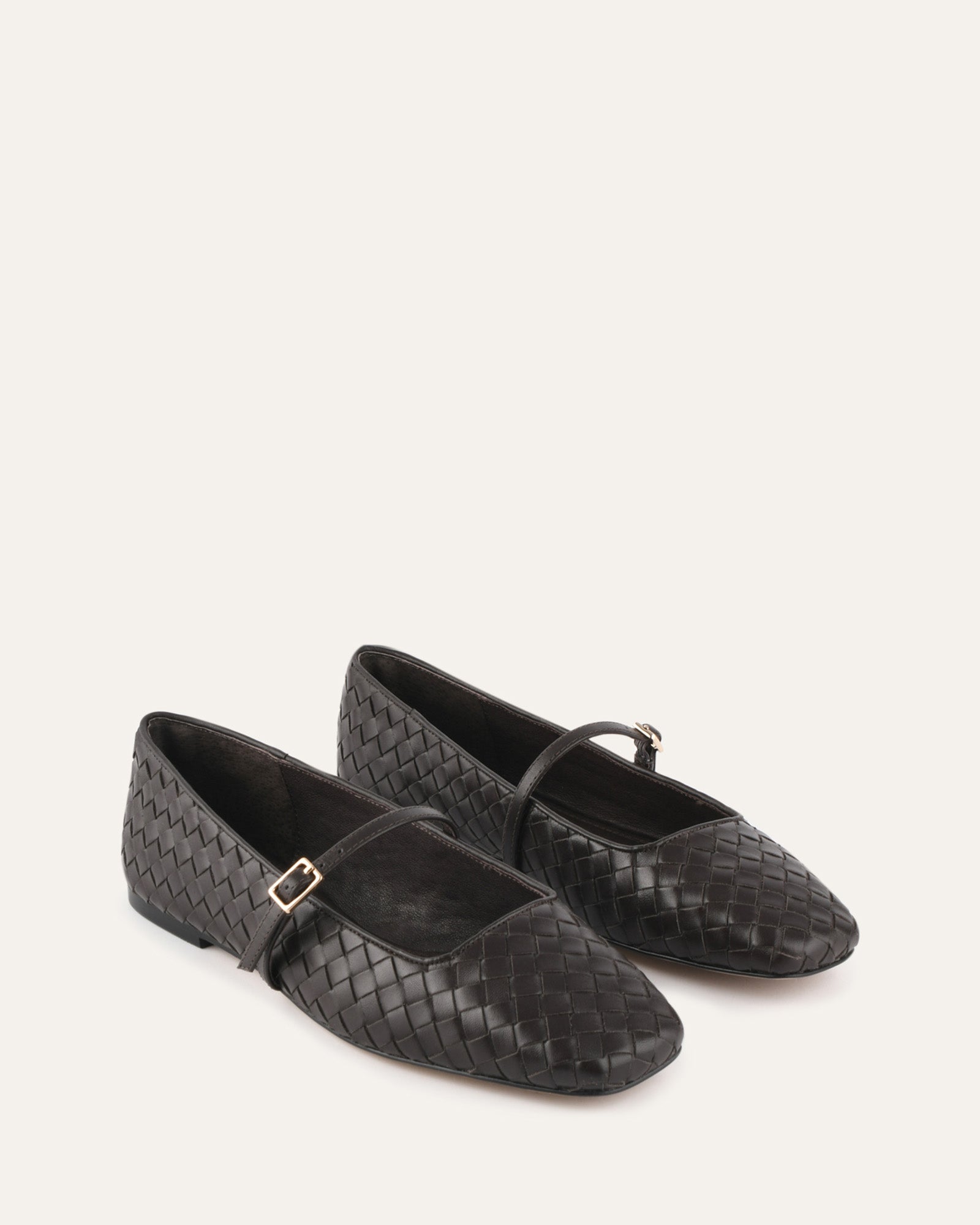 SAILOR BALLET FLATS CACAO LEATHER image