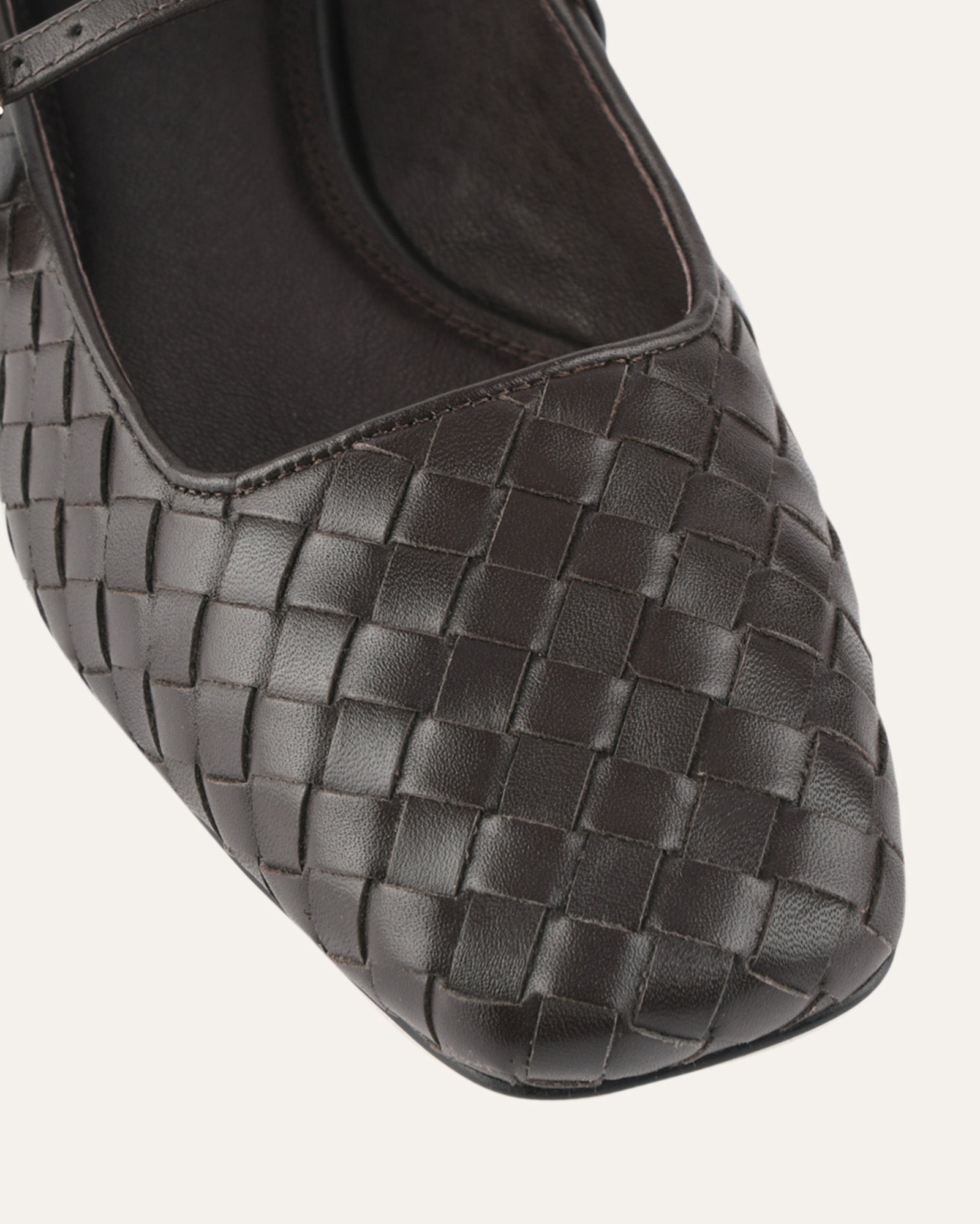 SAILOR BALLET FLATS CACAO LEATHER image