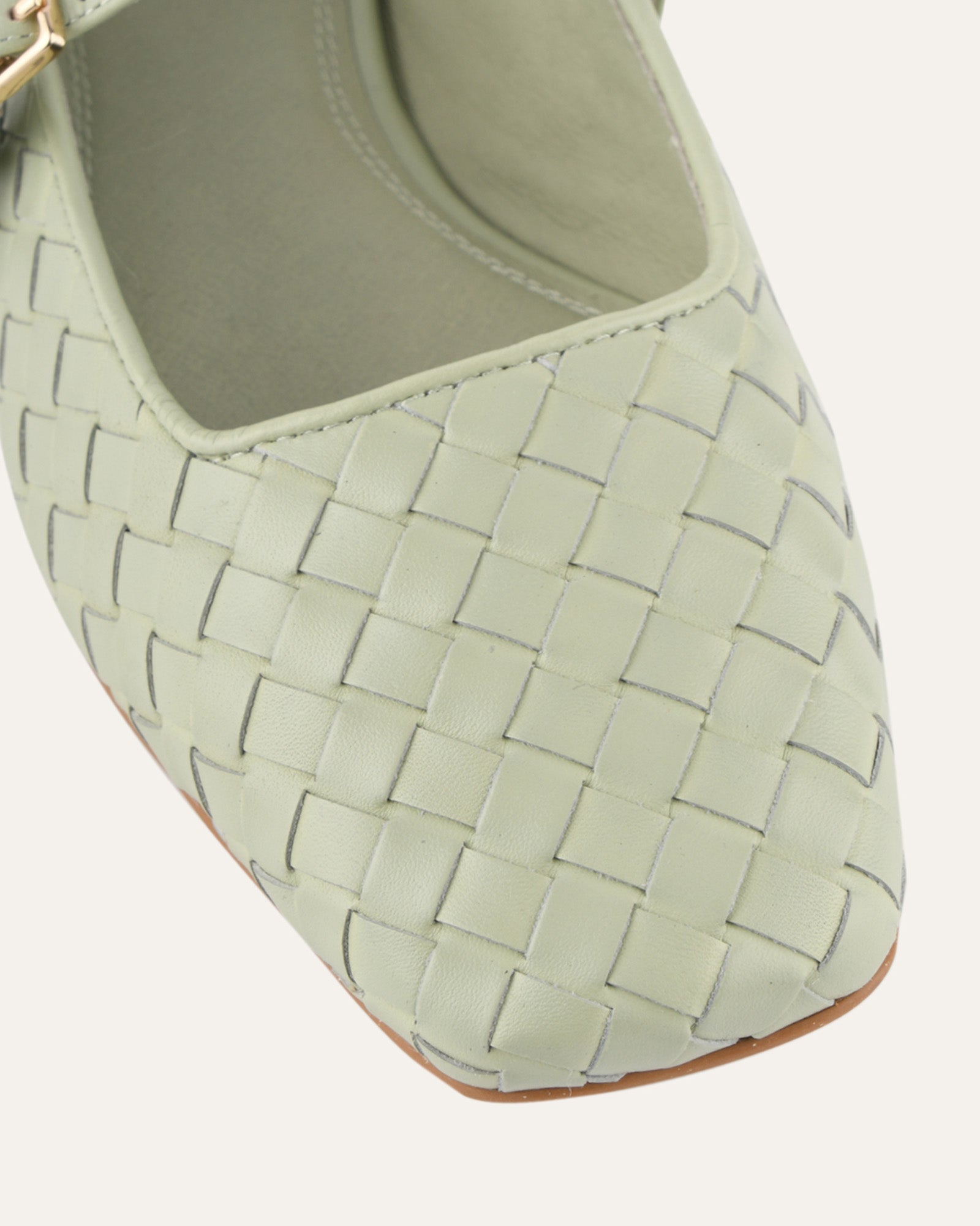 SAILOR BALLET FLATS LIGHT SAGE LEATHER image