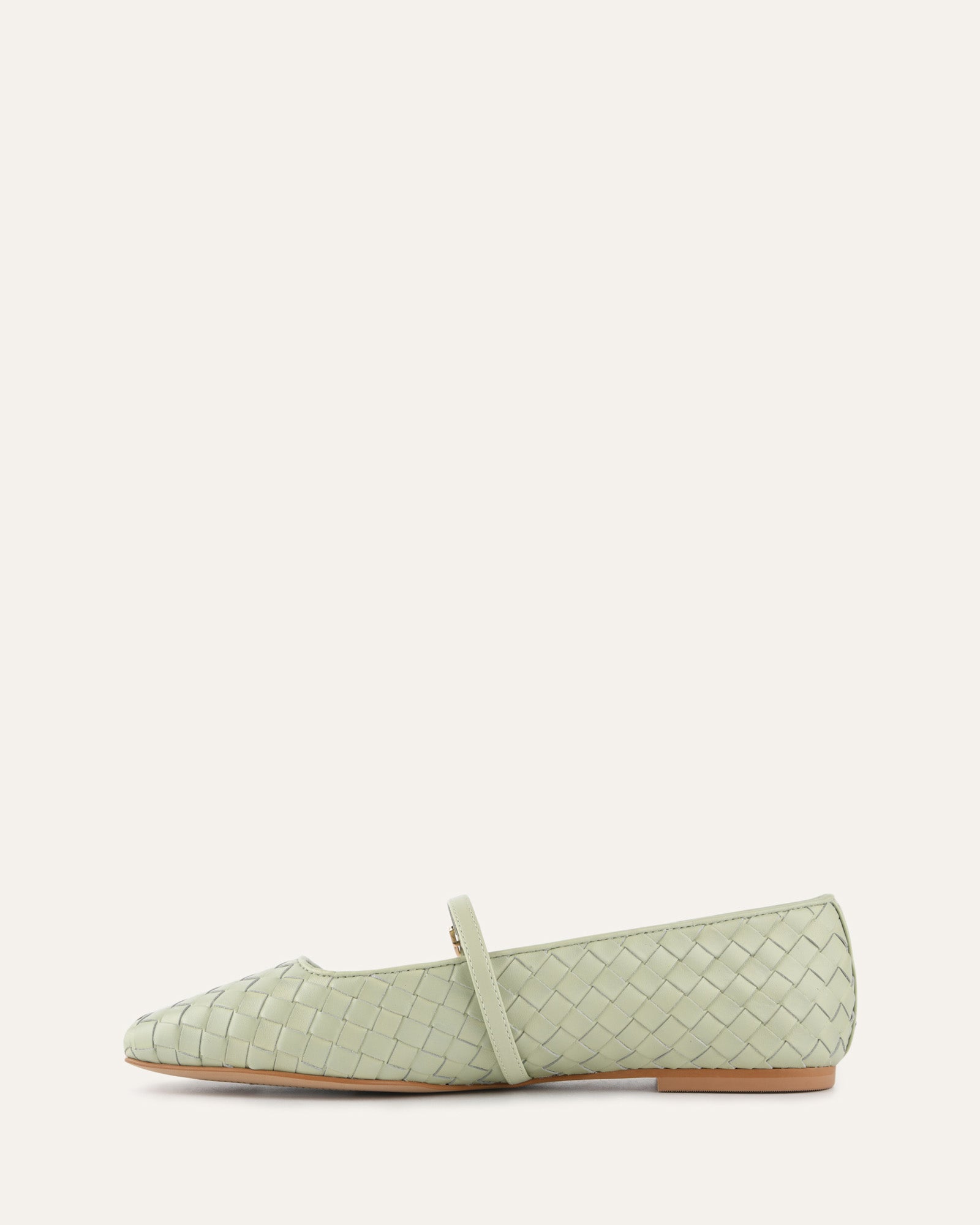 SAILOR BALLET FLATS LIGHT SAGE LEATHER image