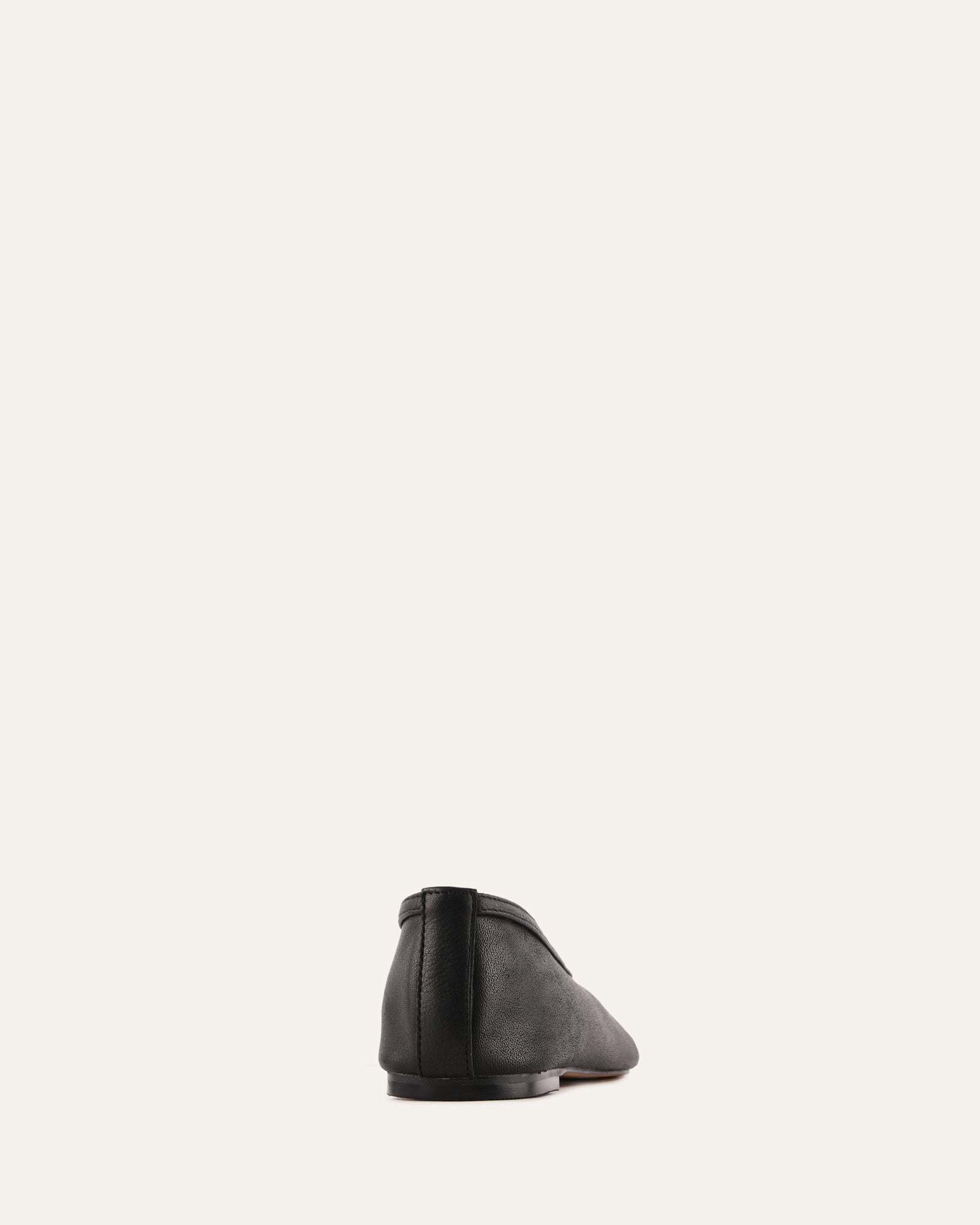 SALEM CASUAL FLATS BLACK LEATHER image
