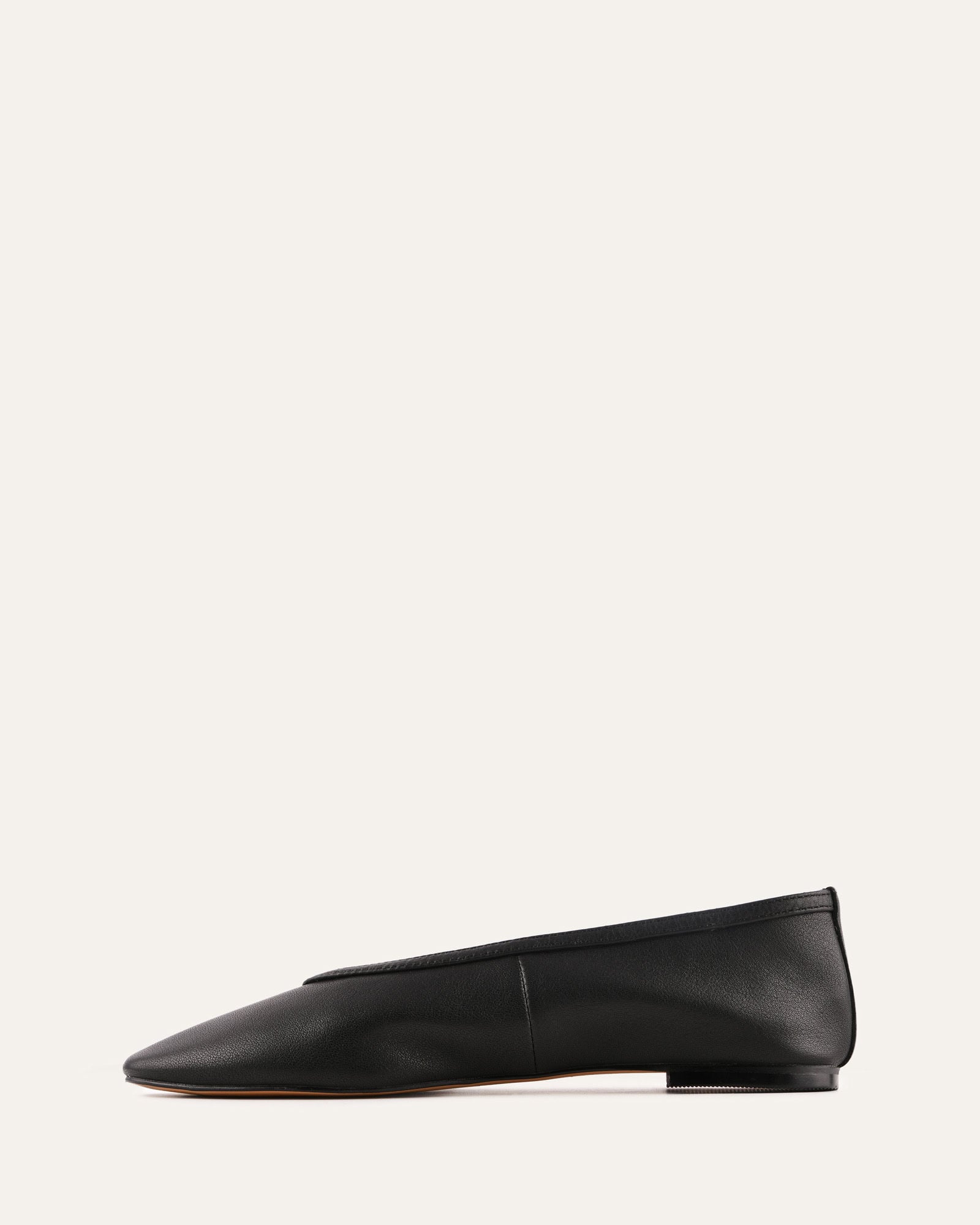 SALEM CASUAL FLATS BLACK LEATHER image