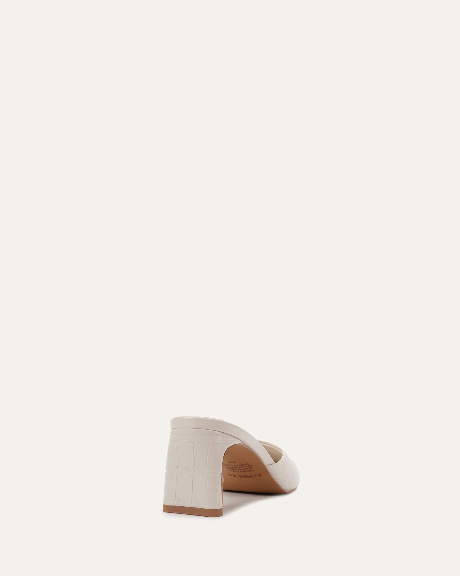 SEVILLE MID HEELS MILK WHITE CROC image