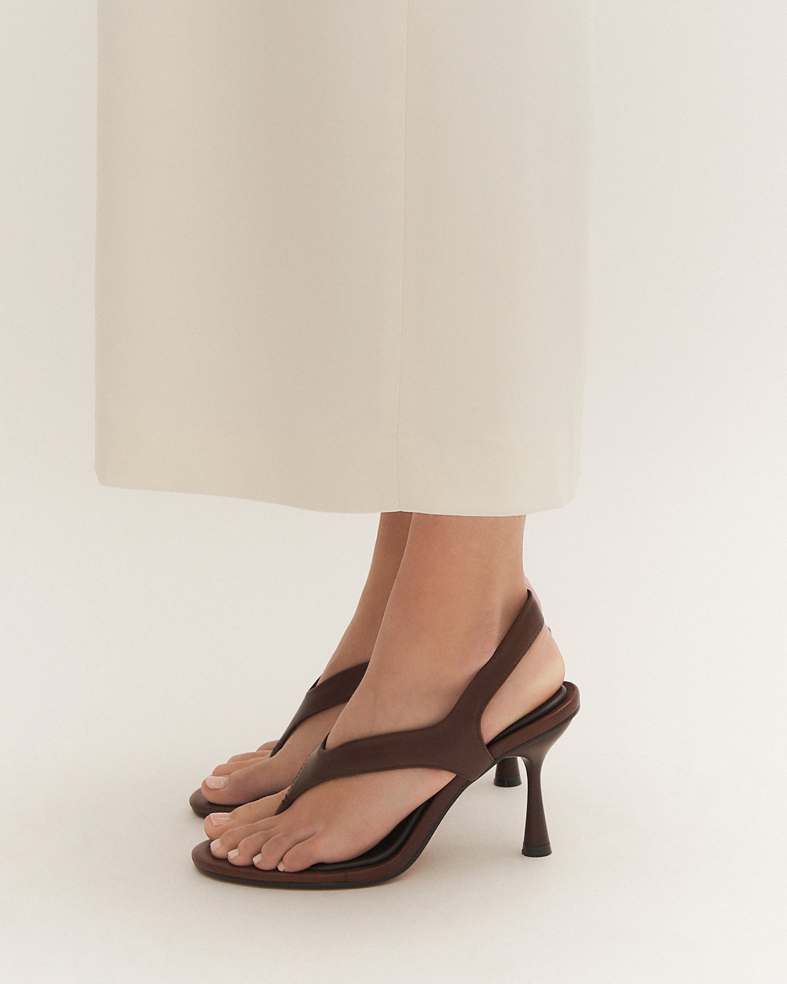 SHADE HIGH HEEL SANDALS PECAN LEATHER image