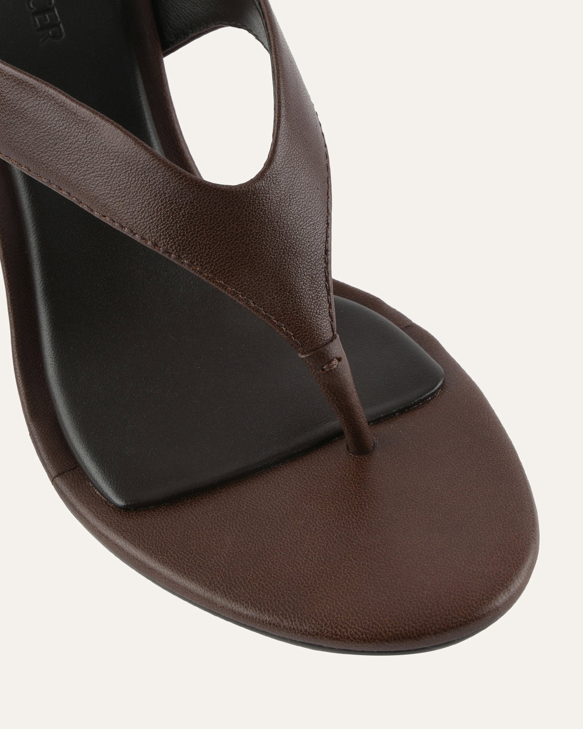 SHADE HIGH HEEL SANDALS PECAN LEATHER