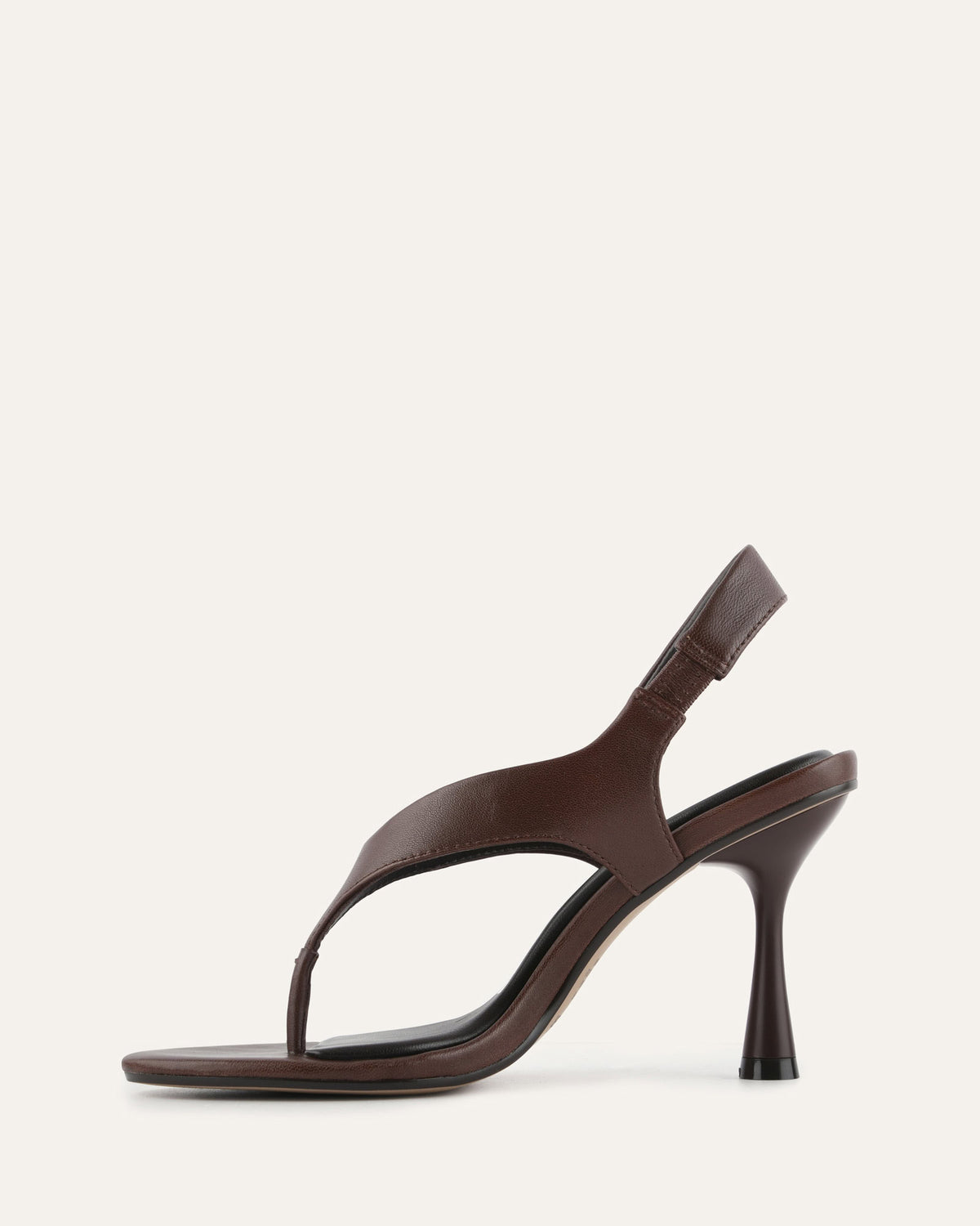 SHADE HIGH HEEL SANDALS PECAN LEATHER