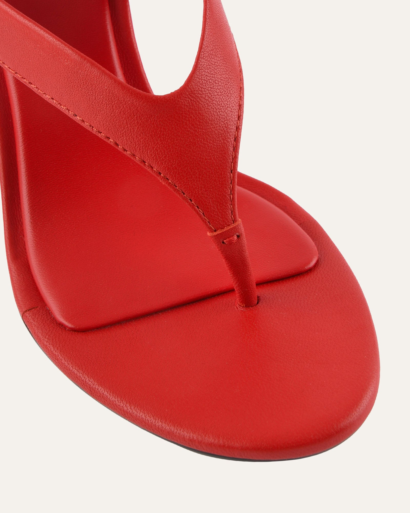 SHADE HIGH HEEL SANDALS RED LEATHER image
